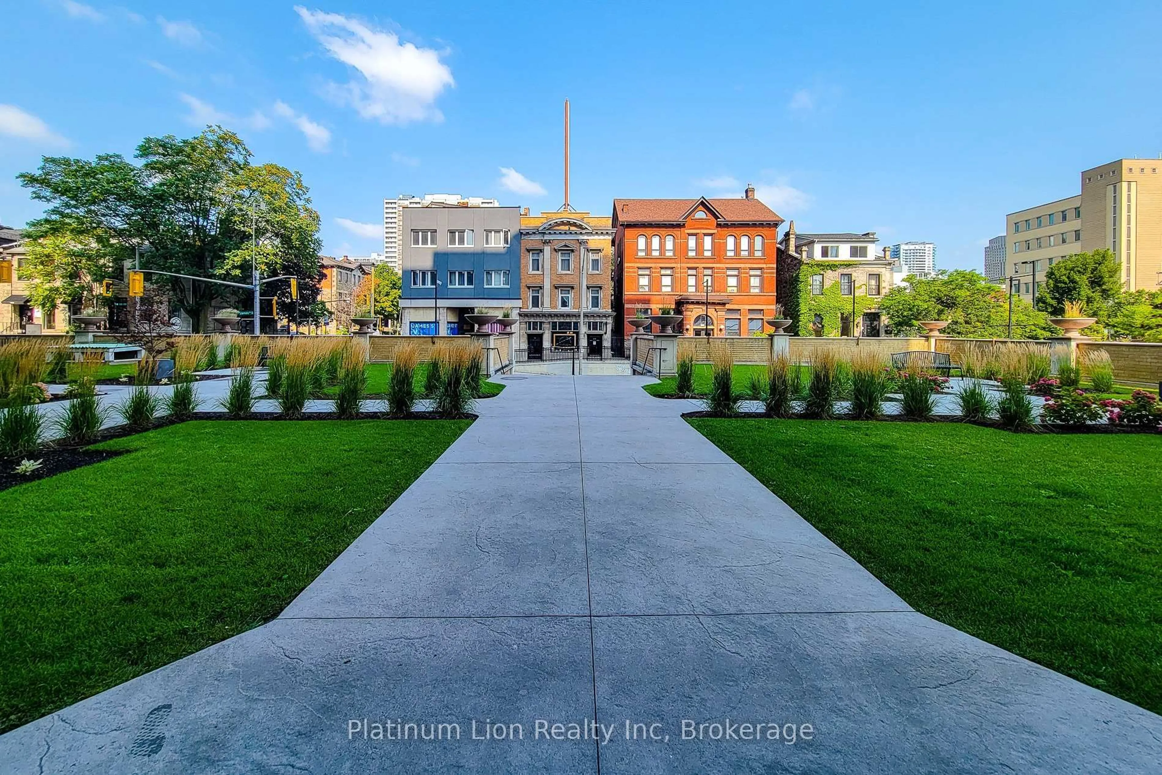 A pic from outside/outdoor area/front of a property/back of a property/a pic from drone, street for 135 James St #402, Hamilton Ontario L8P 2Z6