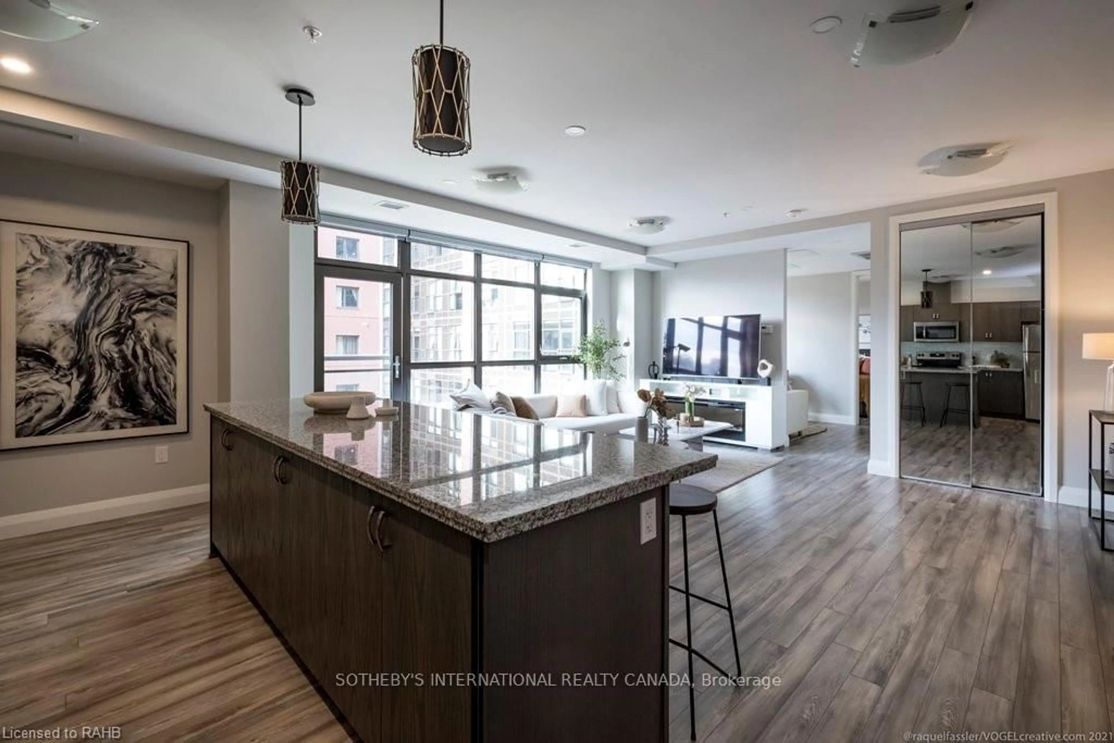 Open concept kitchen, unknown for 118 King St #716, Hamilton Ontario L8N 1A8