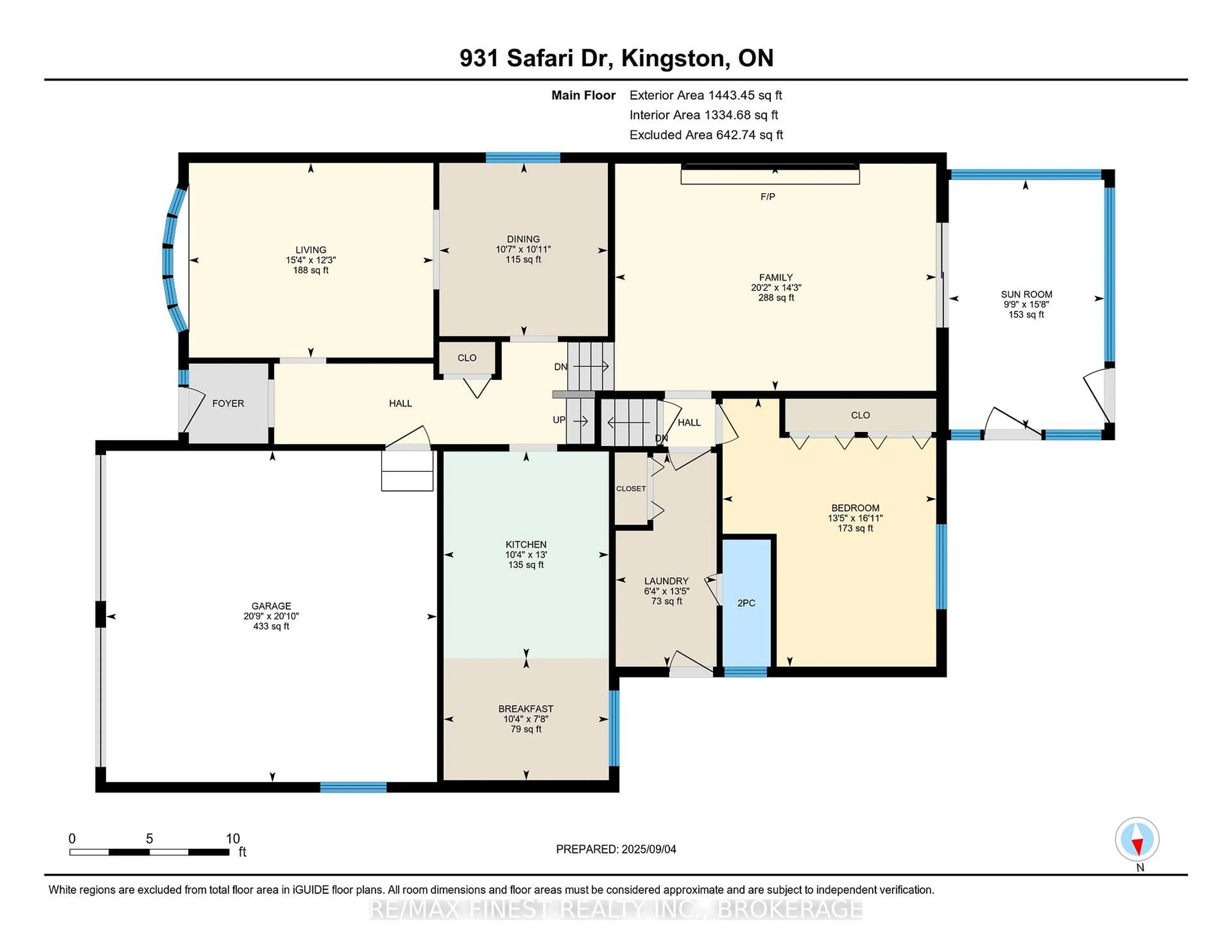 Floor plan for 931 Safari Dr, Kingston Ontario K7M 7C4