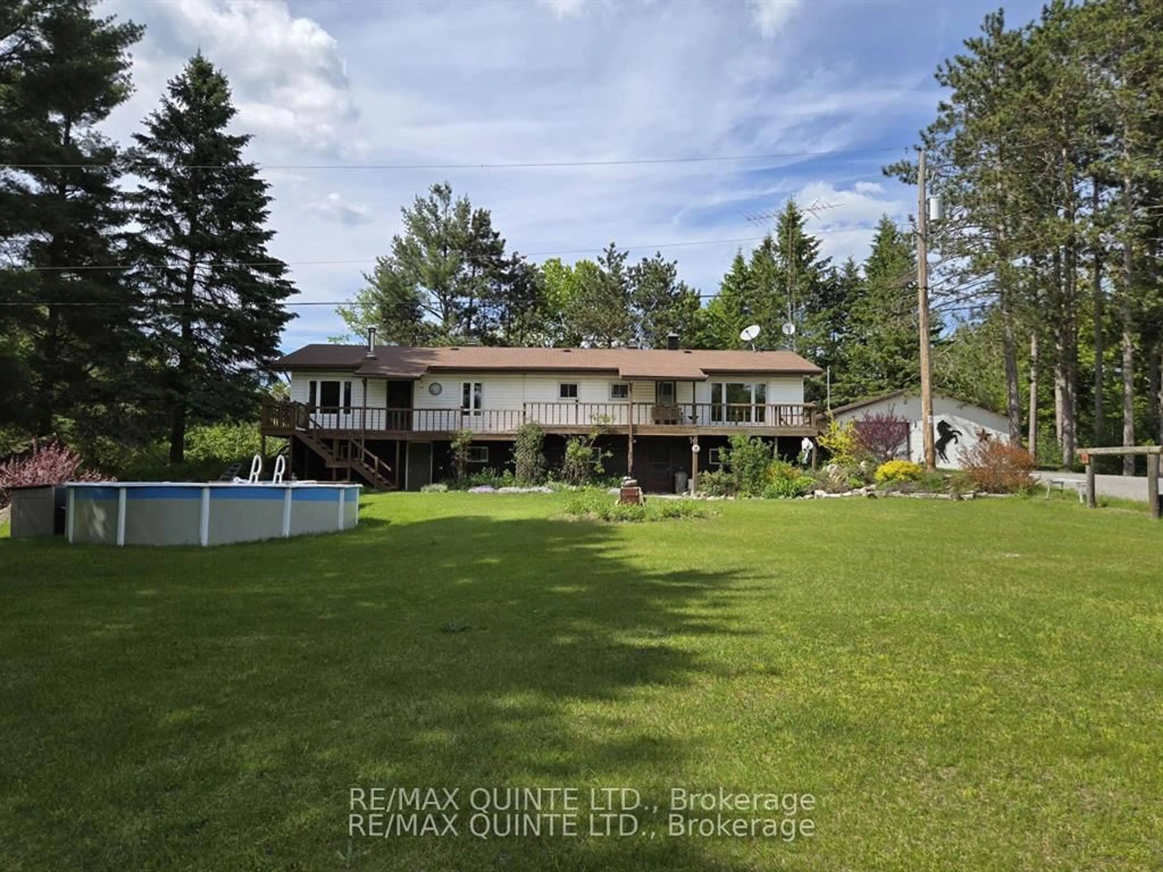 A pic from outside/outdoor area/front of a property/back of a property/a pic from drone, unknown for 690 Potter Settlement Rd, Tweed Ontario K0K 3J0