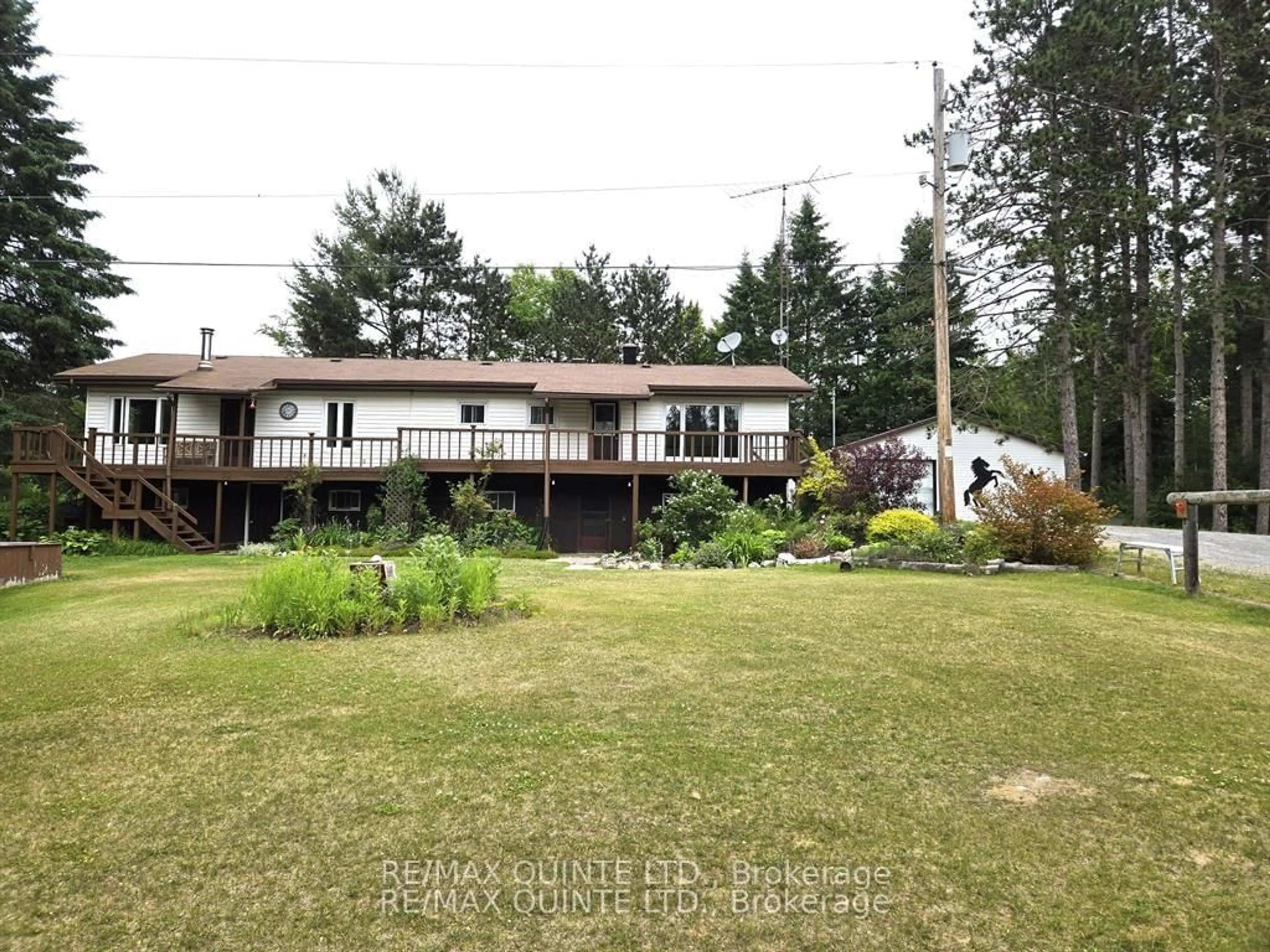 A pic from outside/outdoor area/front of a property/back of a property/a pic from drone, unknown for 690 Potter Settlement Rd, Tweed Ontario K0K 3J0