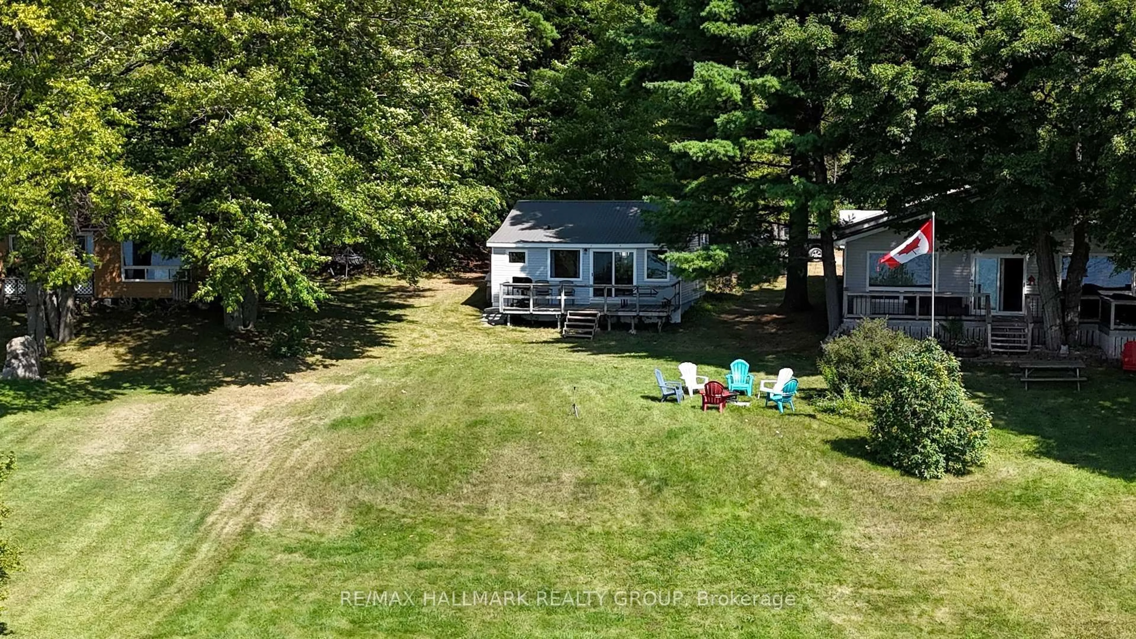 A pic from outside/outdoor area/front of a property/back of a property/a pic from drone, water/lake/river/ocean view for 8A Barron Lane, White Lake Ontario K0A 3L0