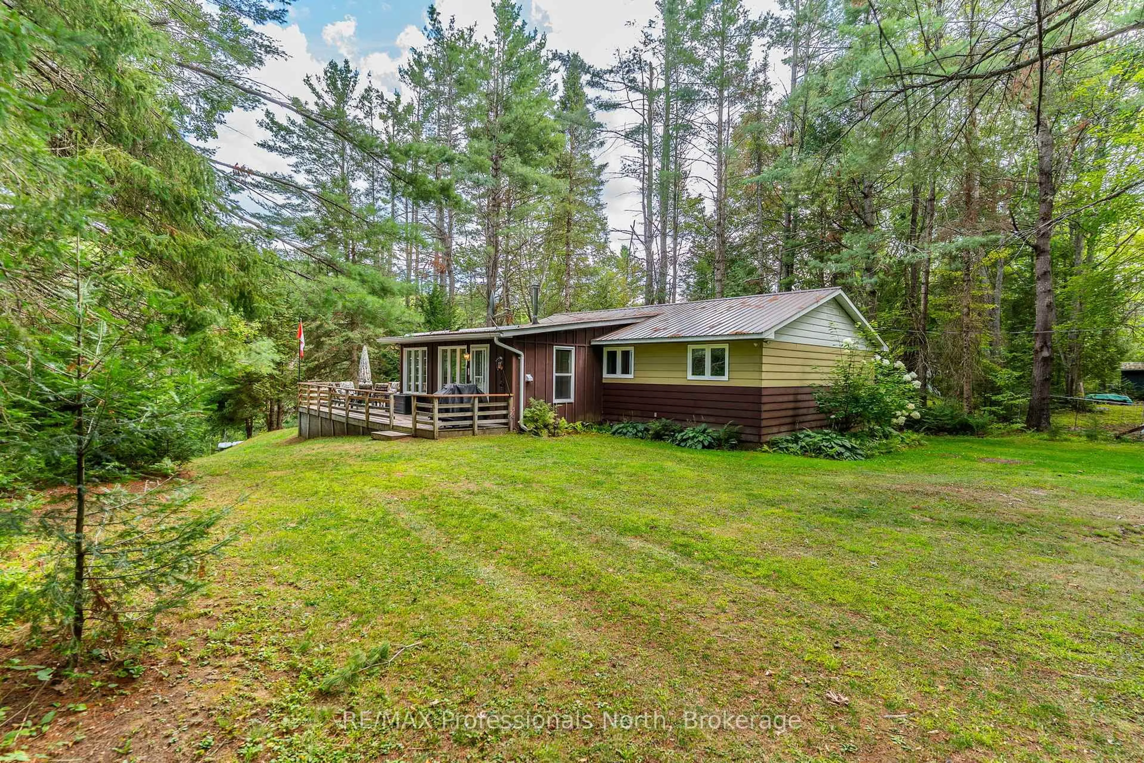 A pic from outside/outdoor area/front of a property/back of a property/a pic from drone, forest/trees view for 33 Hoskin Rd, Kawartha Lakes Ontario K0M 1L0