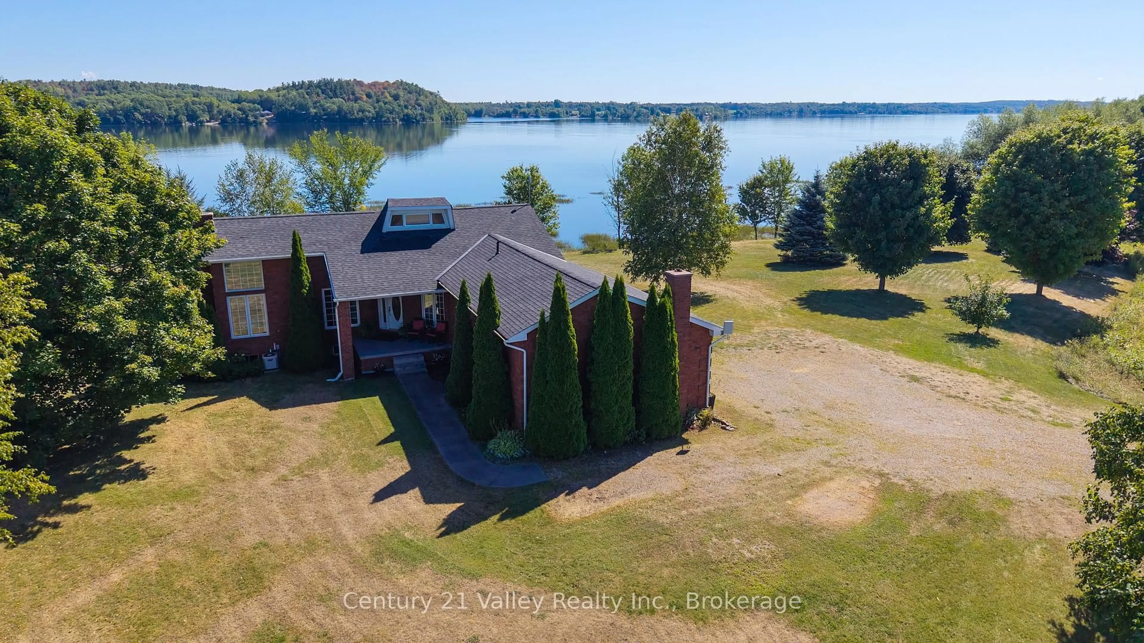 A pic from outside/outdoor area/front of a property/back of a property/a pic from drone, water/lake/river/ocean view for 193 Finnerty Rd, Cobden Ontario K0J 1K0