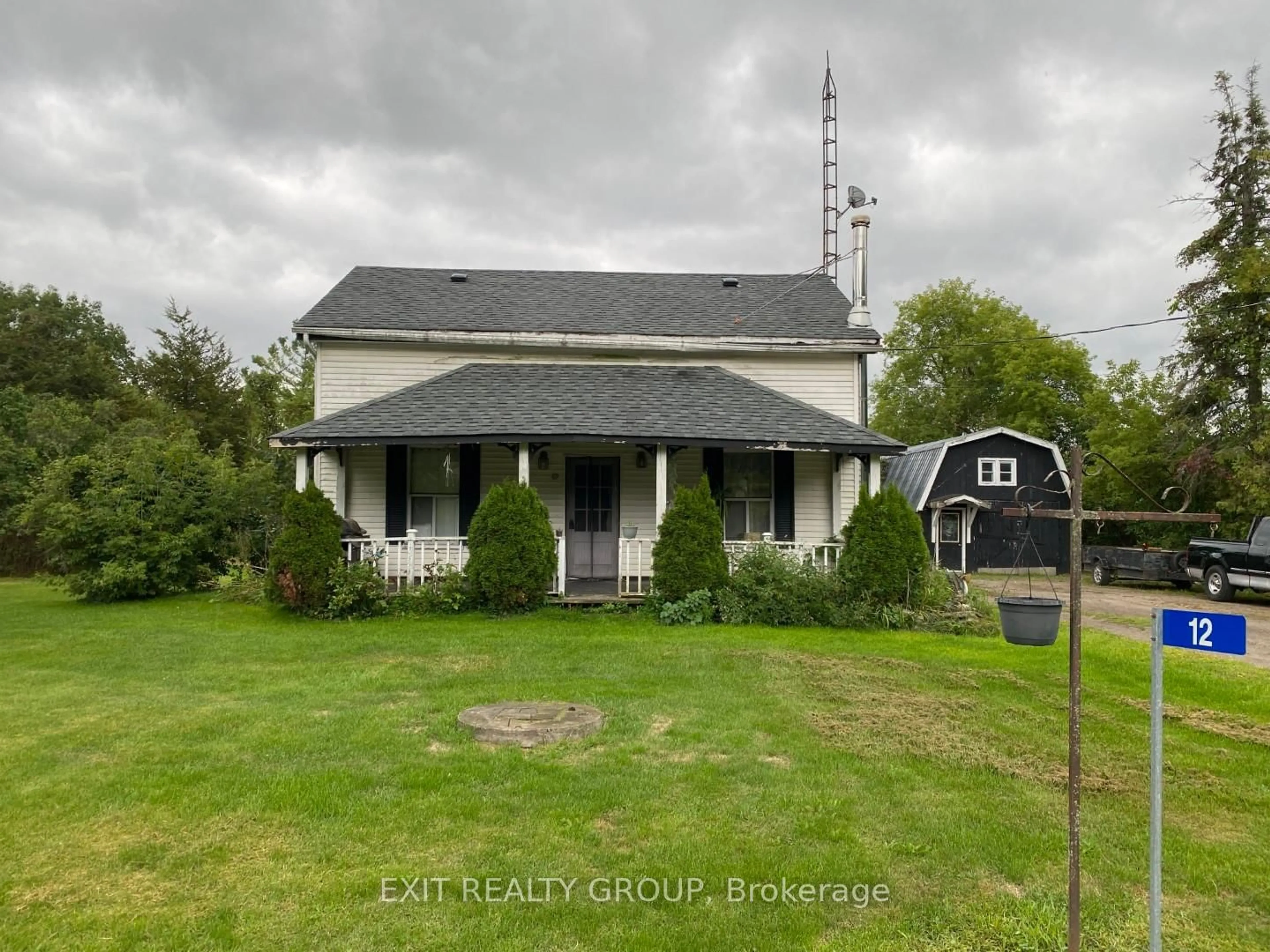 A pic from outside/outdoor area/front of a property/back of a property/a pic from drone, street for 12 William St, Trent Hills Ontario K0L 1L0