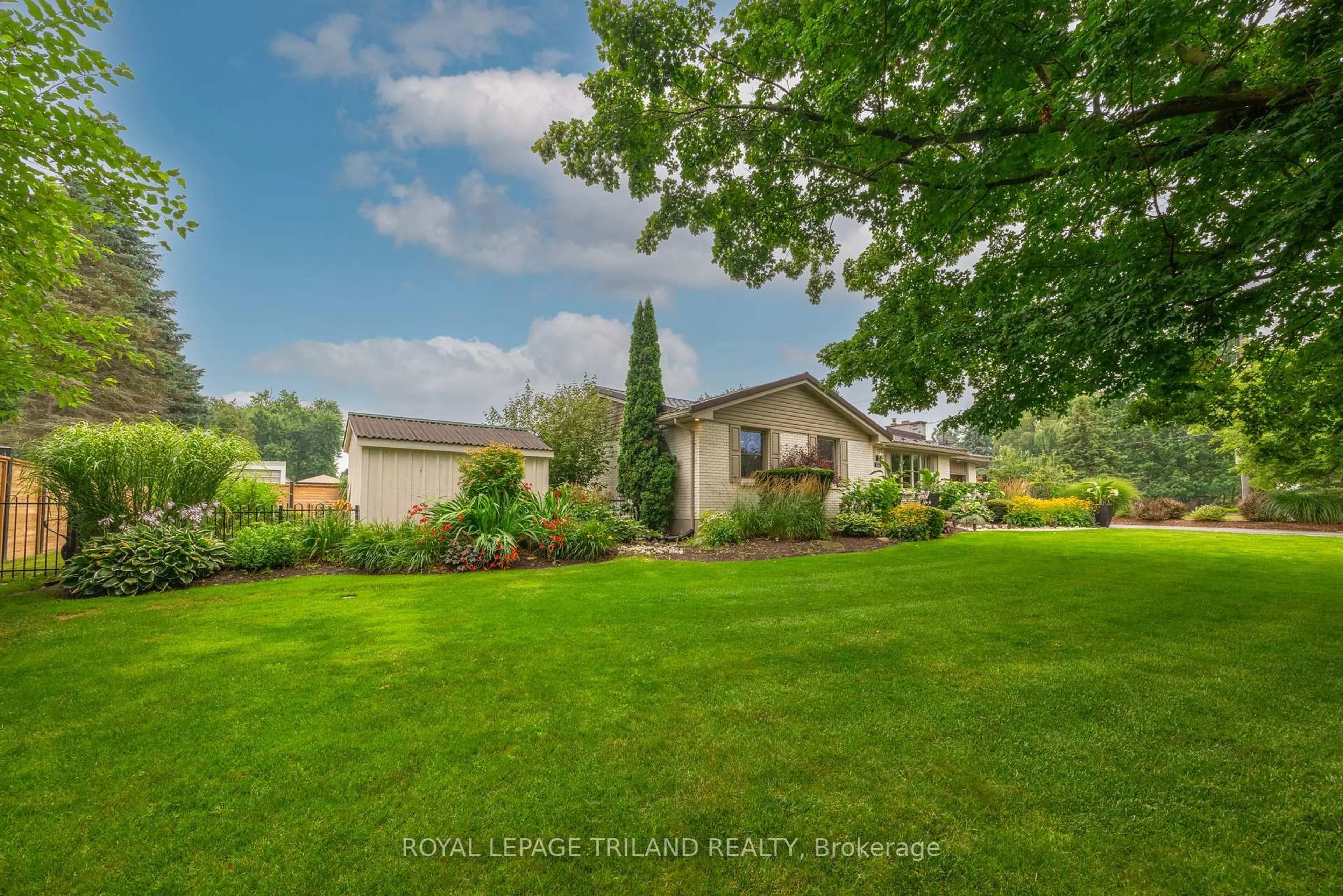 A pic from outside/outdoor area/front of a property/back of a property/a pic from drone, water/lake/river/ocean view for 102 RAILWAY Ave, Middlesex Centre Ontario N0L 1R0