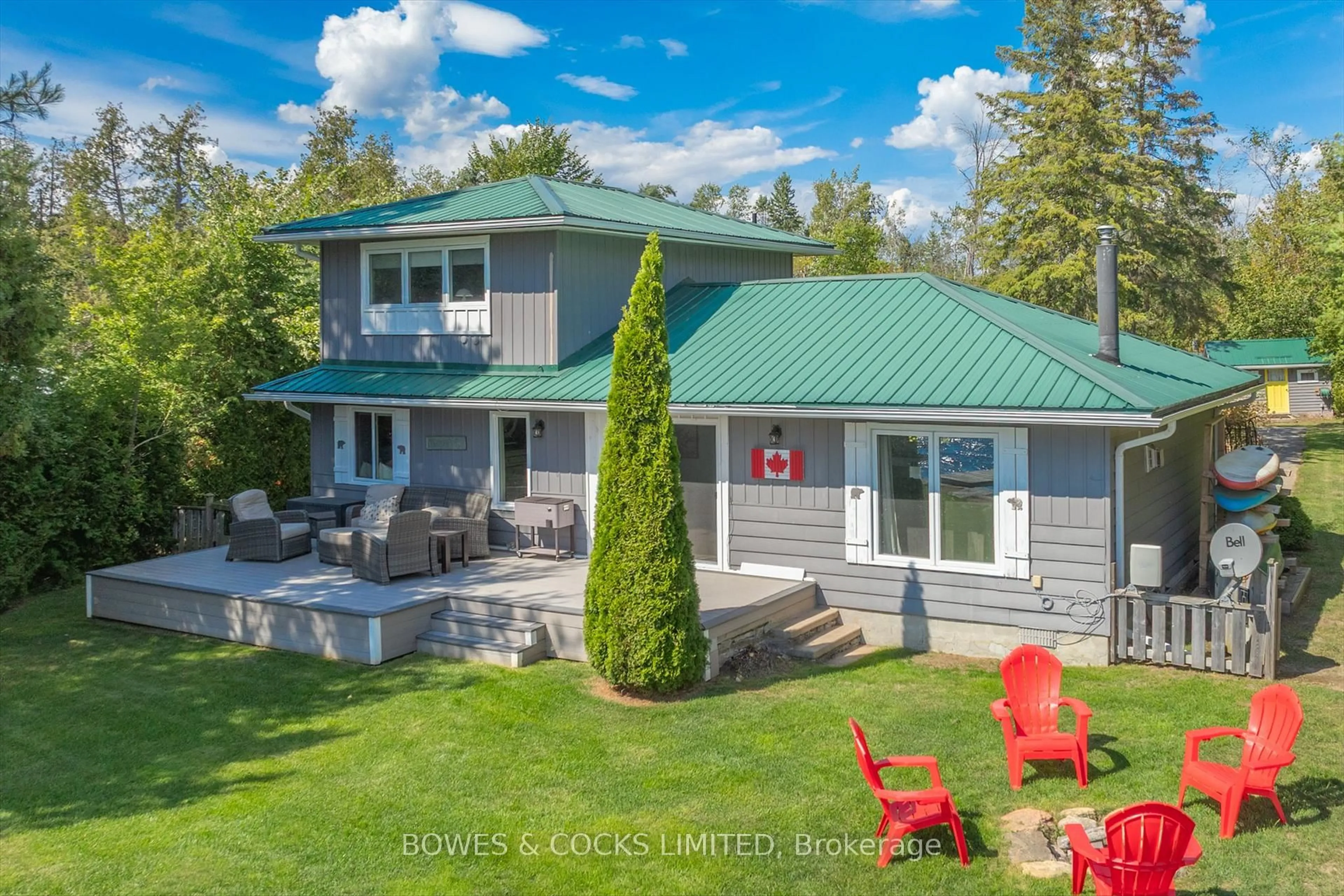 A pic from outside/outdoor area/front of a property/back of a property/a pic from drone, water/lake/river/ocean view for 32 Sturgeon Glen Rd, Kawartha Lakes Ontario K0M 1N0