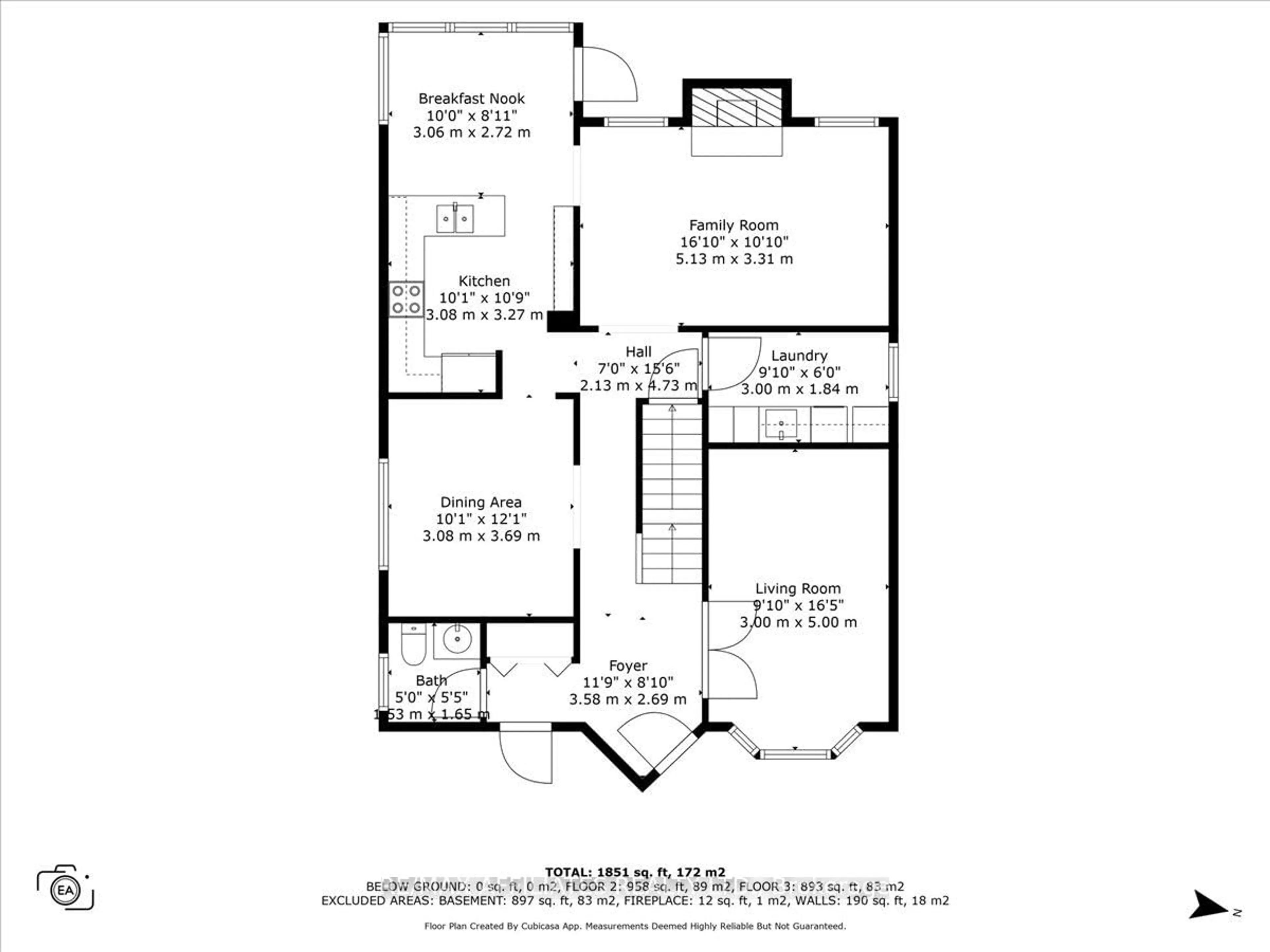 Floor plan for 605 Falwyn Cres, Orleans Ontario K4A 2B4