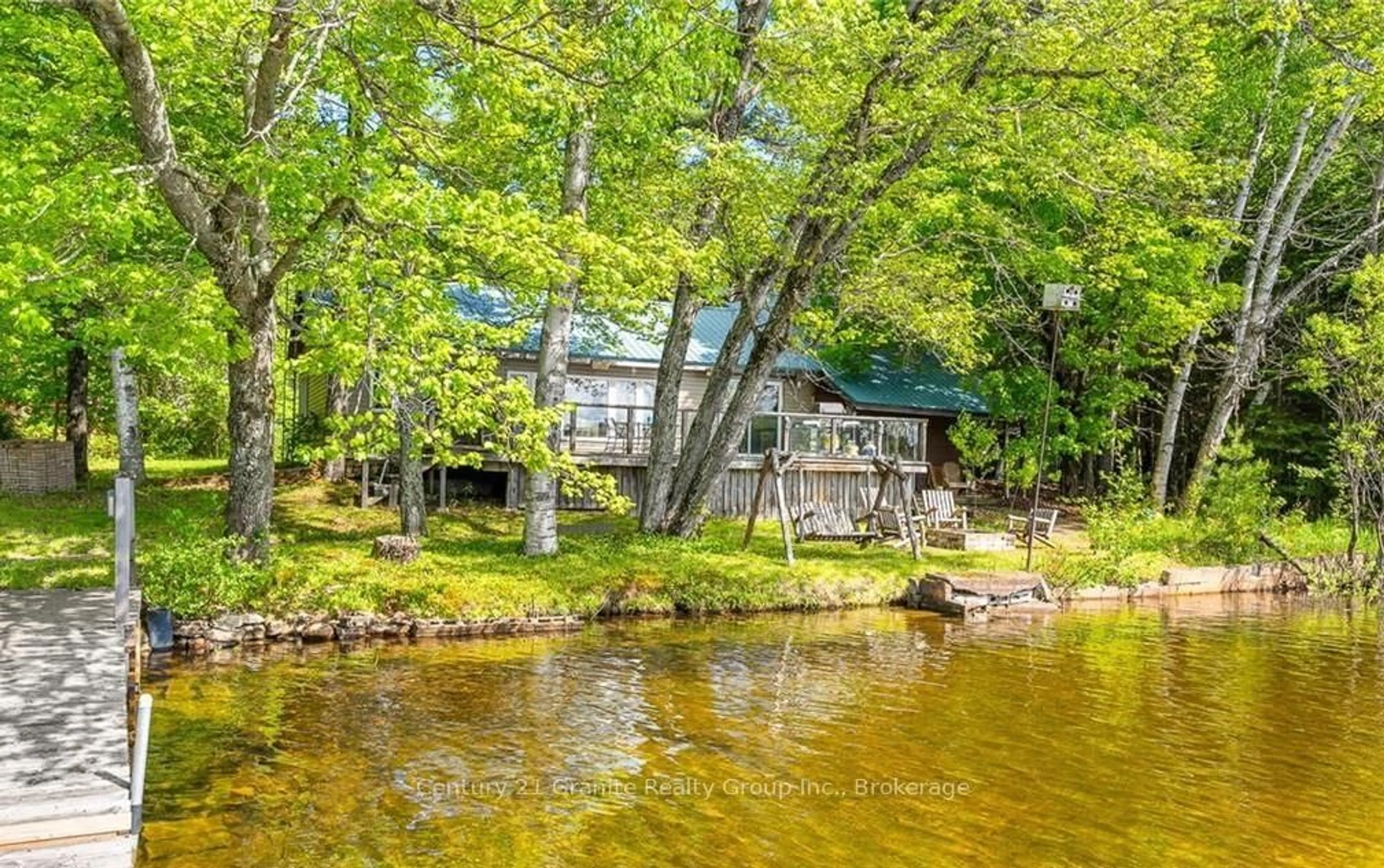 A pic from outside/outdoor area/front of a property/back of a property/a pic from drone, water/lake/river/ocean view for 1036 SHIRLEYS Rd, Dysart et al Ontario K0M 1S0