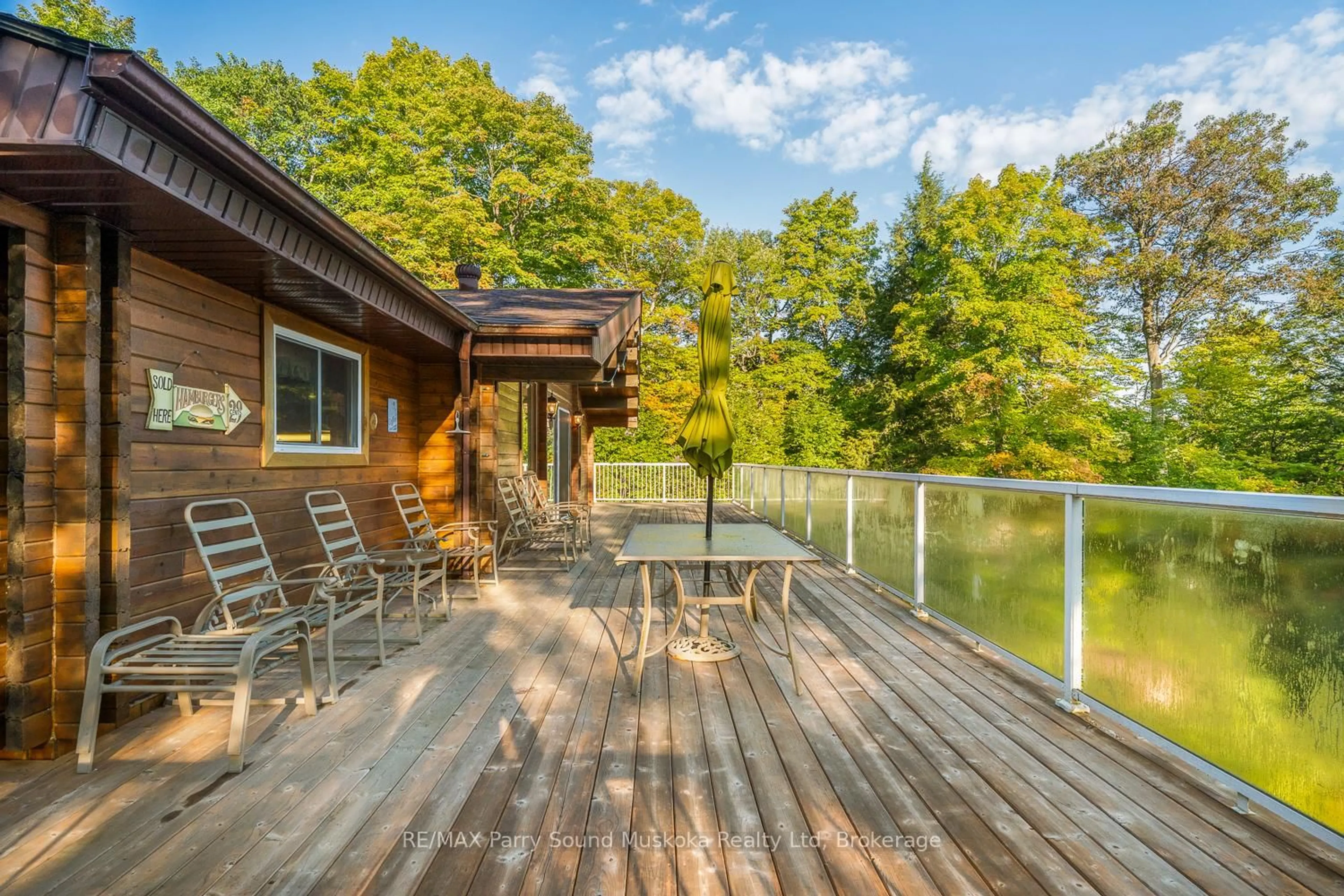 Patio, water/lake/river/ocean view for 30 Old Sids Rd, Seguin Ontario P2A 2W8