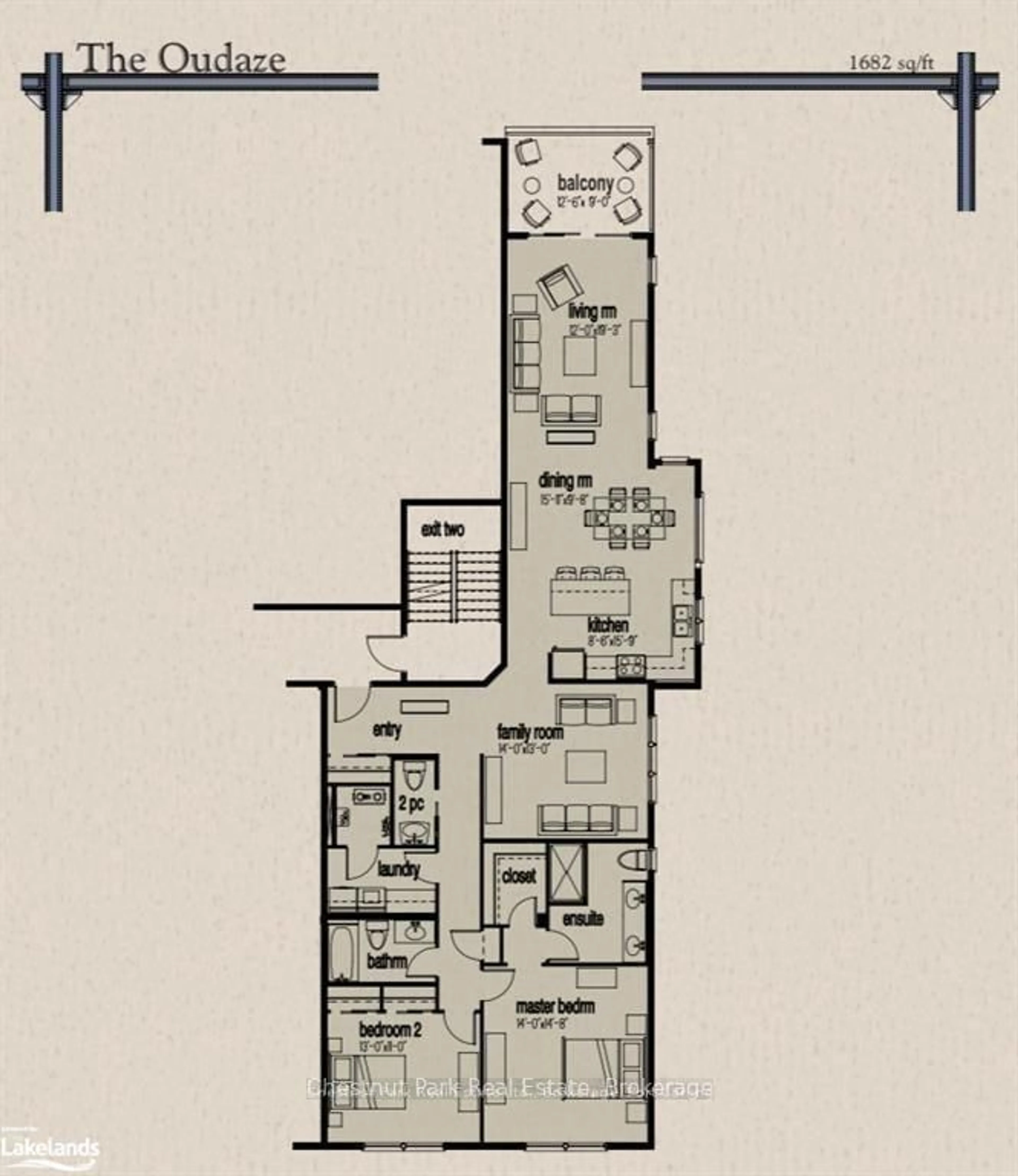 Floor plan for 200 ANGLO St #304, Bracebridge Ontario P1L 1G4