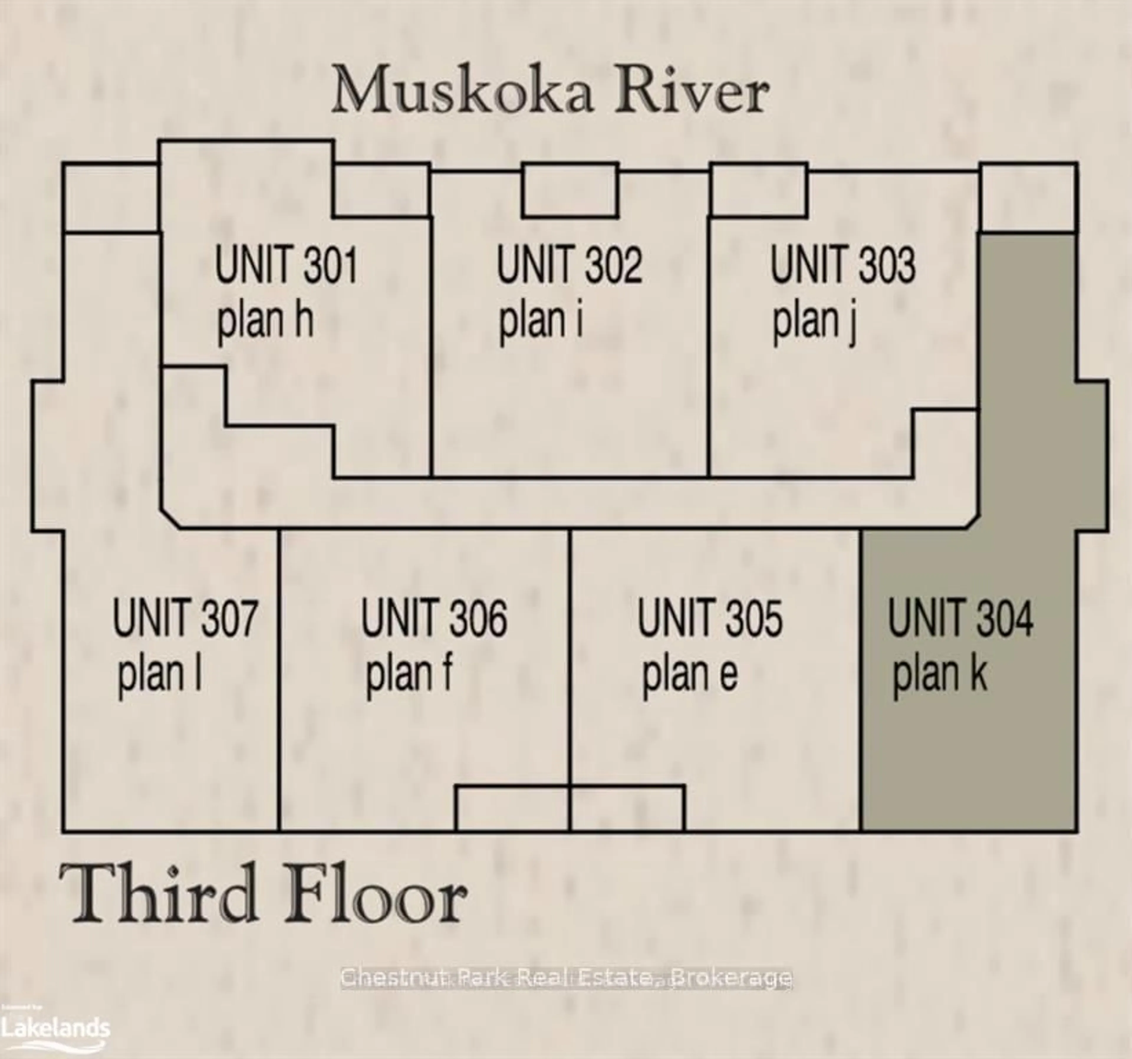 Floor plan for 200 ANGLO St #304, Bracebridge Ontario P1L 1G4