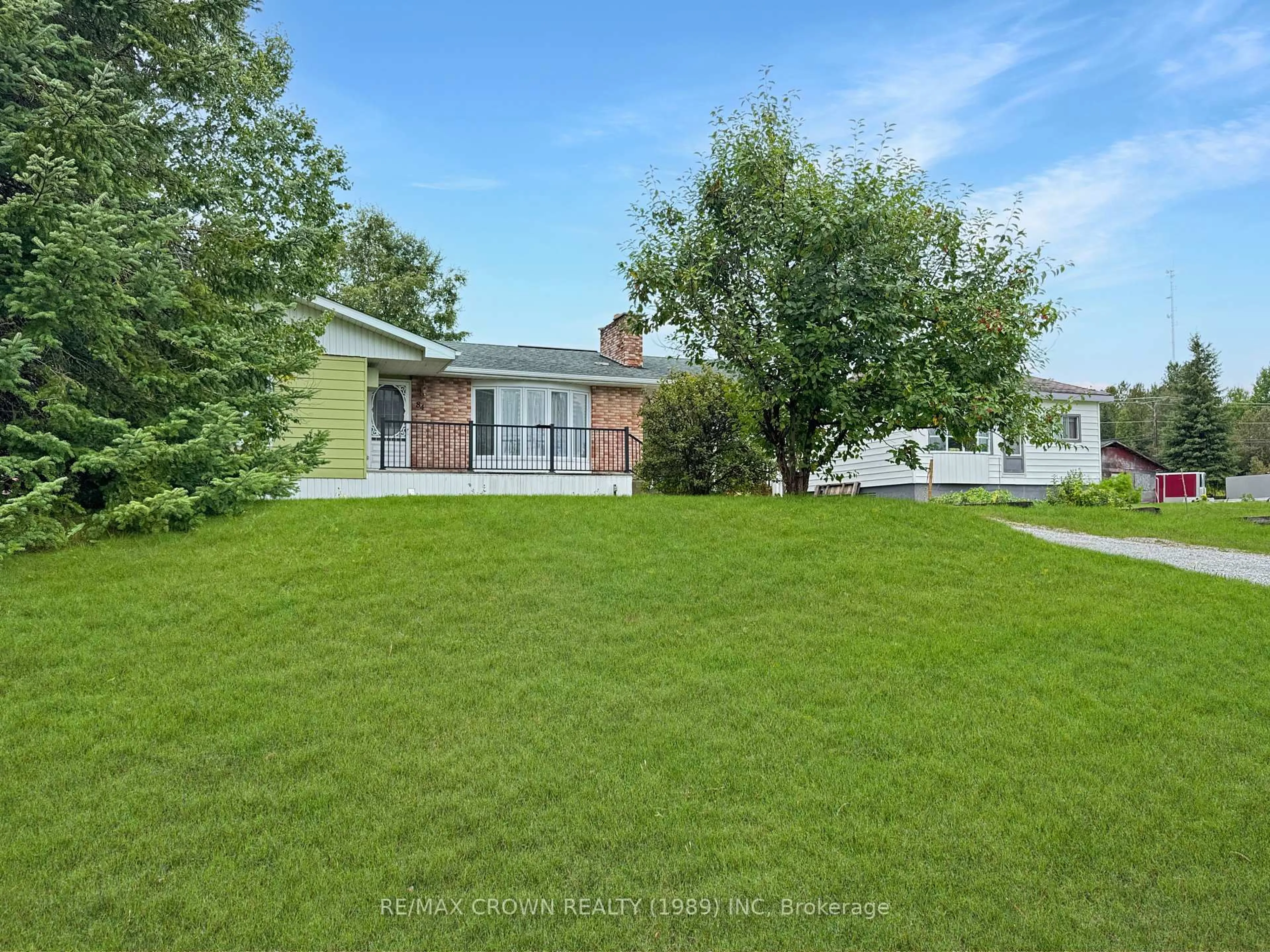 A pic from outside/outdoor area/front of a property/back of a property/a pic from drone, unknown for 84 Ecomadina Ave, Hornepayne Ontario P0M 1Z0
