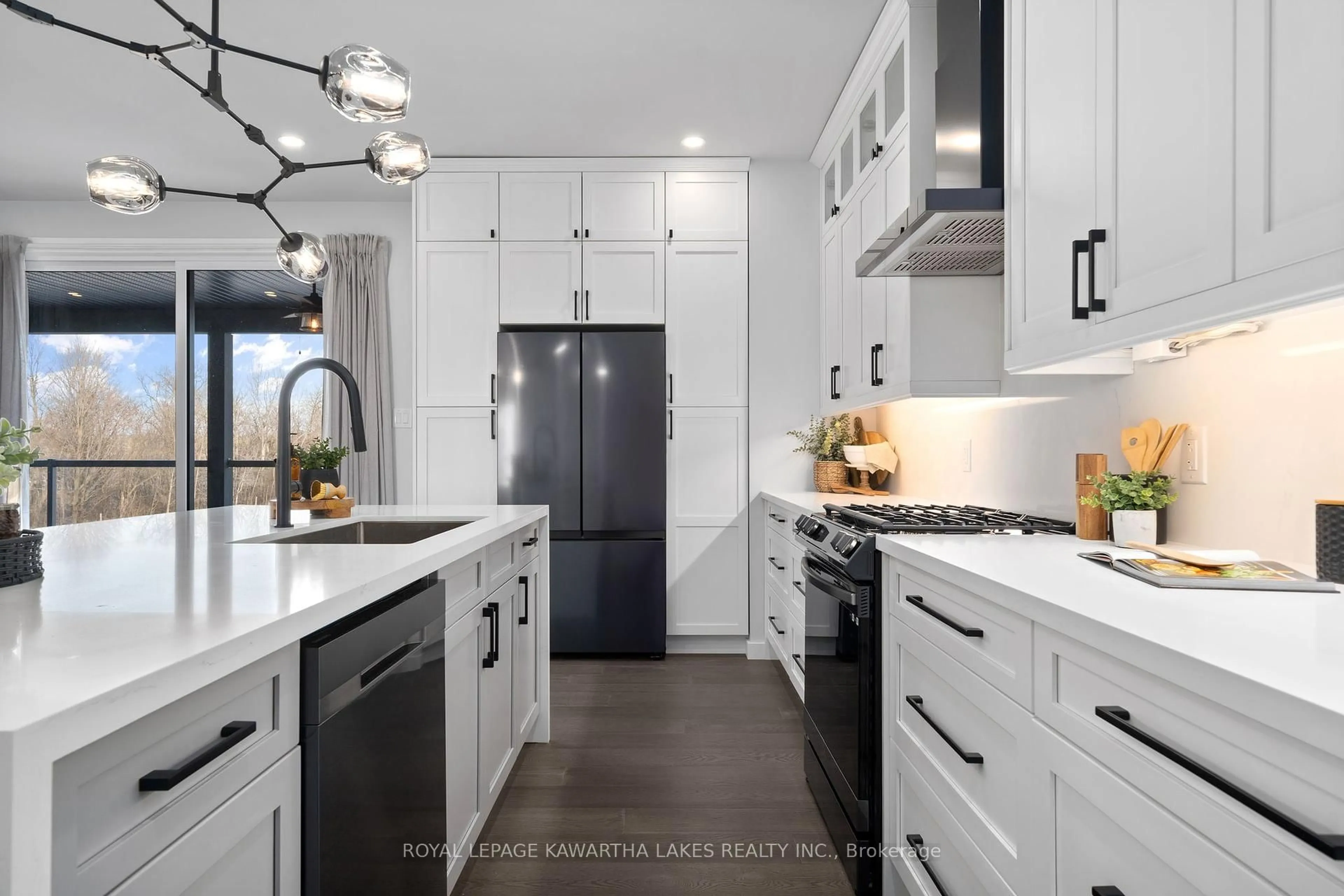 Contemporary kitchen, ceramic/tile floor for 1270 County Road 121, Kawartha Lakes Ontario K0M 1N0