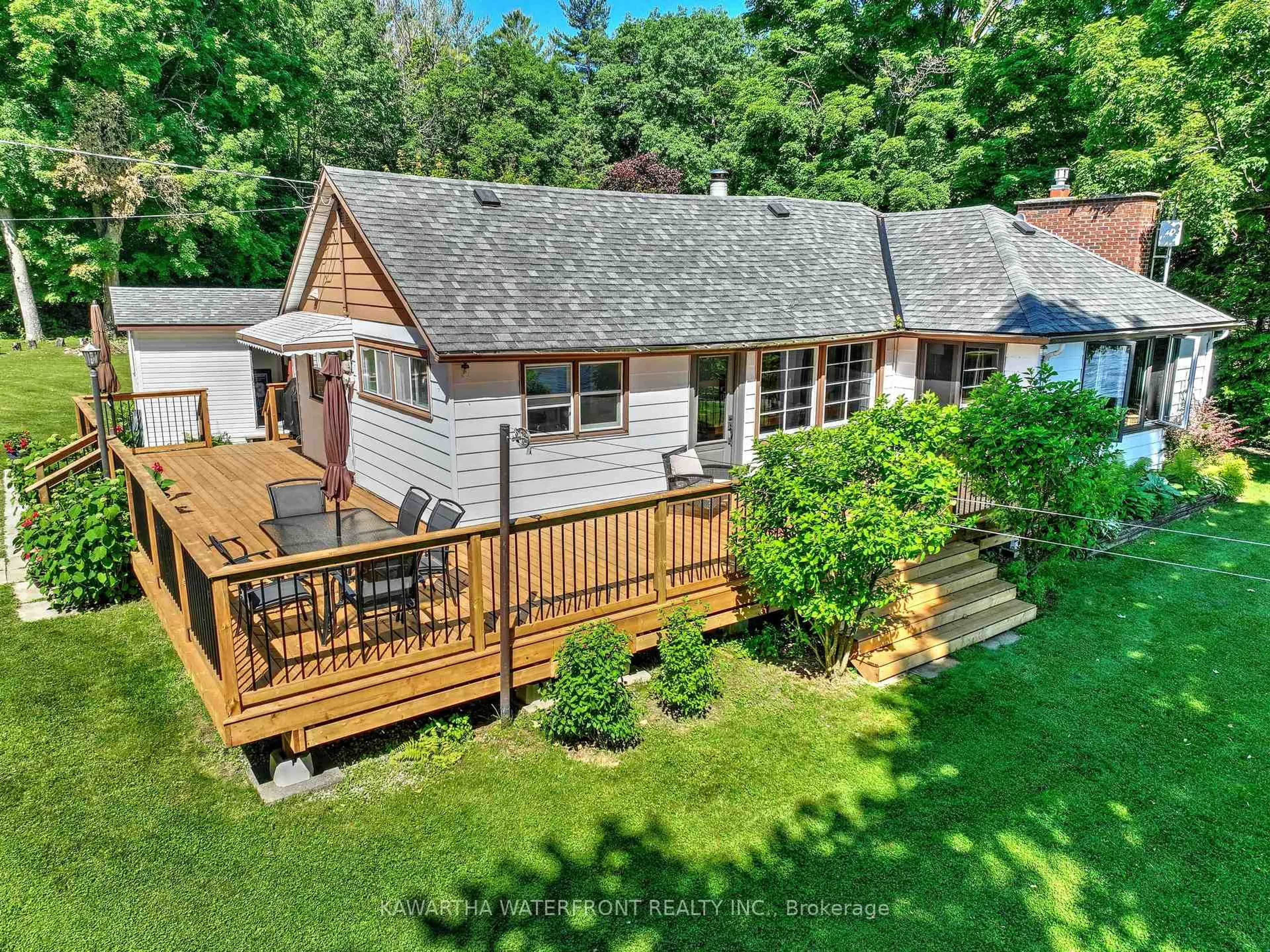 A pic from outside/outdoor area/front of a property/back of a property/a pic from drone, unknown for 210 Wrenhaven Rd, Kawartha Lakes Ontario K0M 1N0