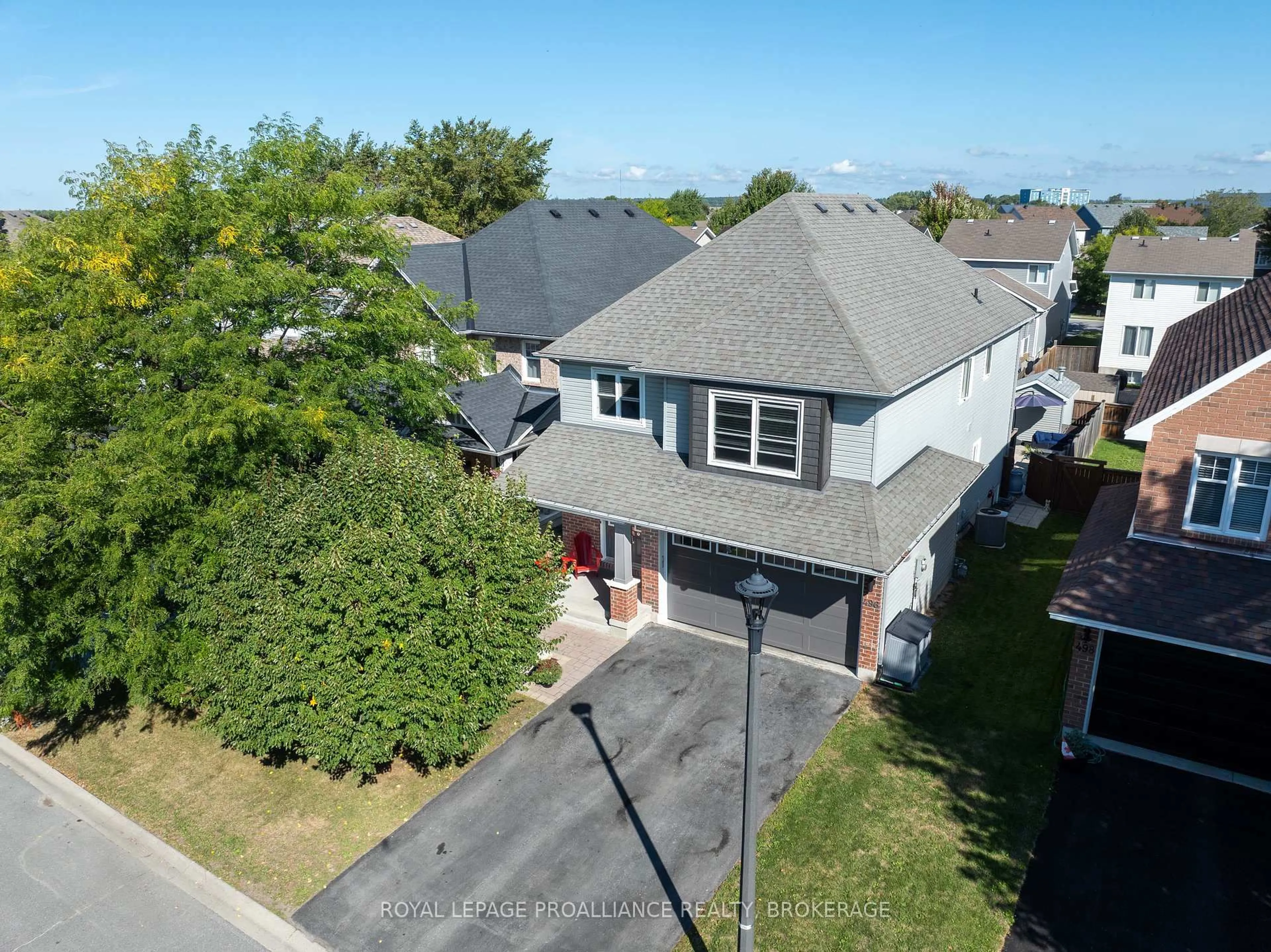 A pic from outside/outdoor area/front of a property/back of a property/a pic from drone, street for 496 Cheryl Pl, Kingston Ontario K7K 0B2