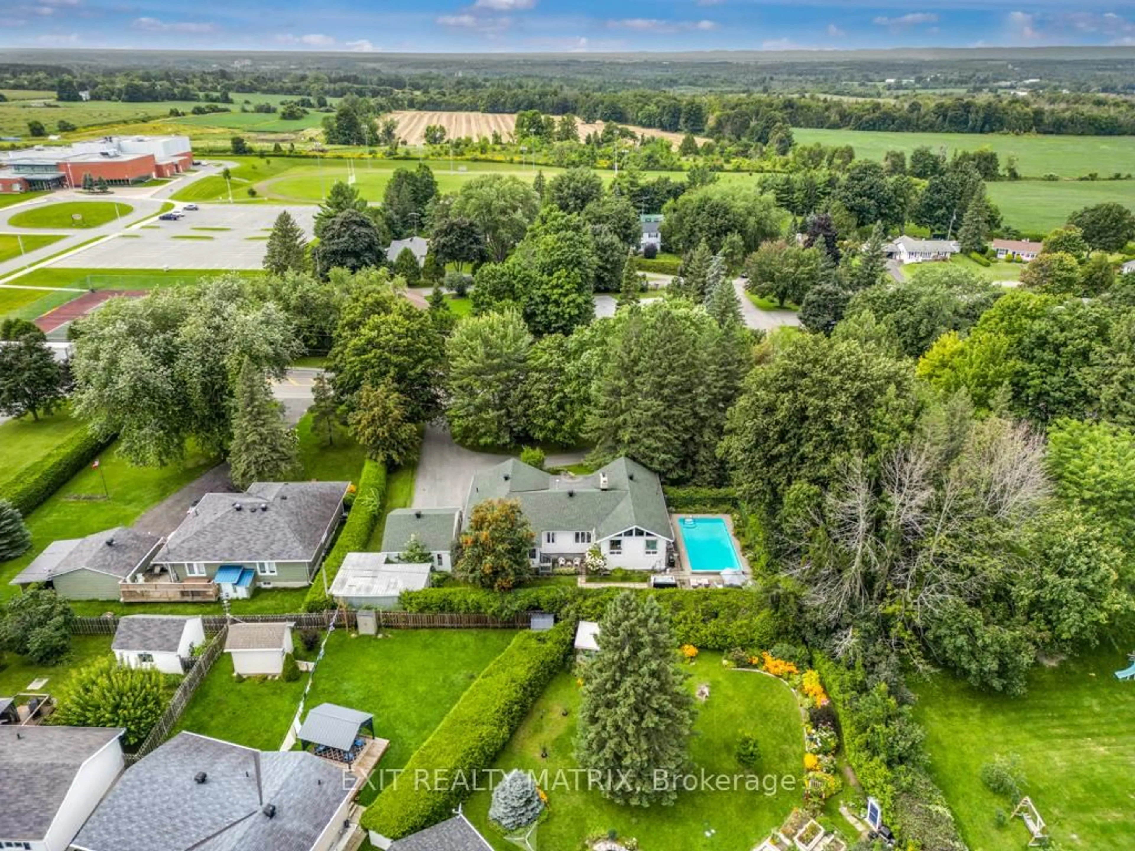 A pic from outside/outdoor area/front of a property/back of a property/a pic from drone, water/lake/river/ocean view for 5765 HIGHWAY 34 Rd, Champlain Ontario K0B 1R0