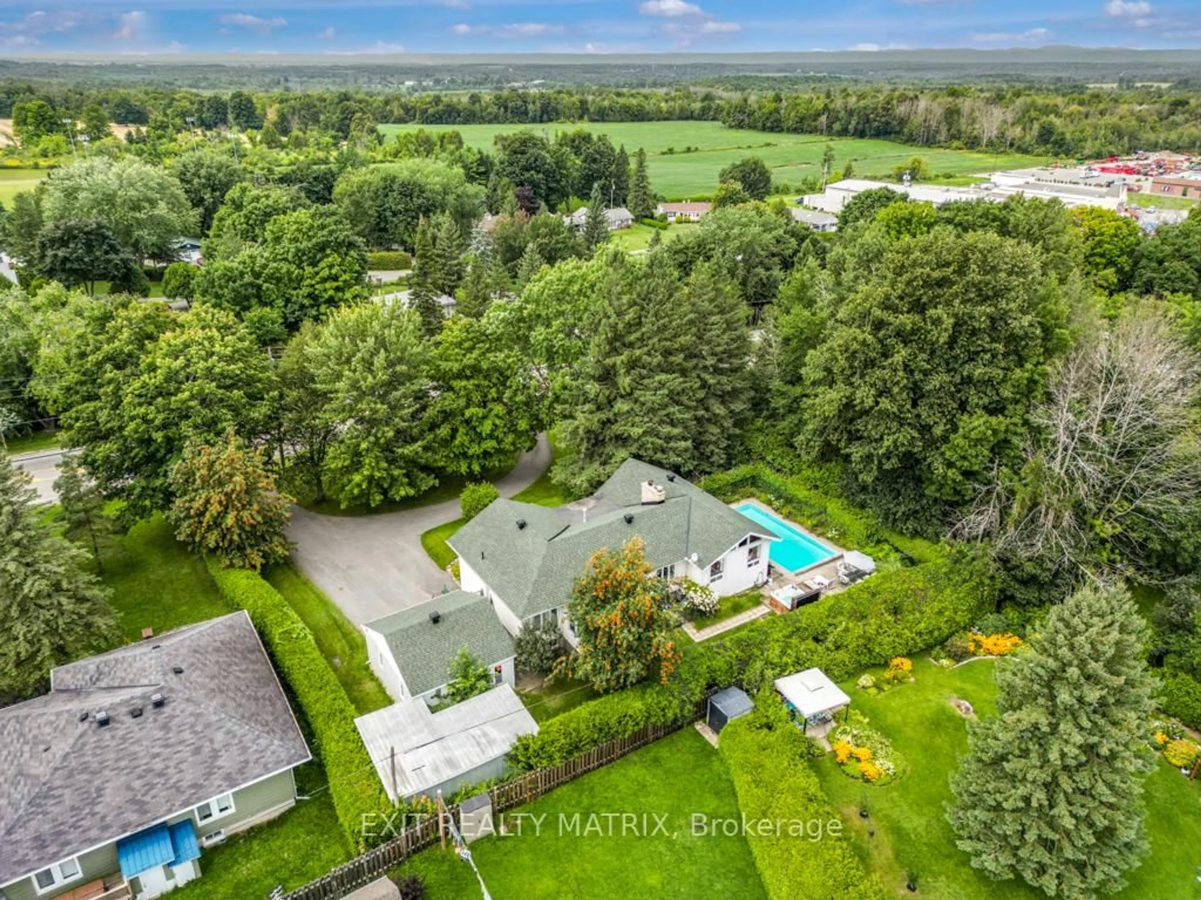 A pic from outside/outdoor area/front of a property/back of a property/a pic from drone, water/lake/river/ocean view for 5765 HIGHWAY 34 Rd, Champlain Ontario K0B 1R0