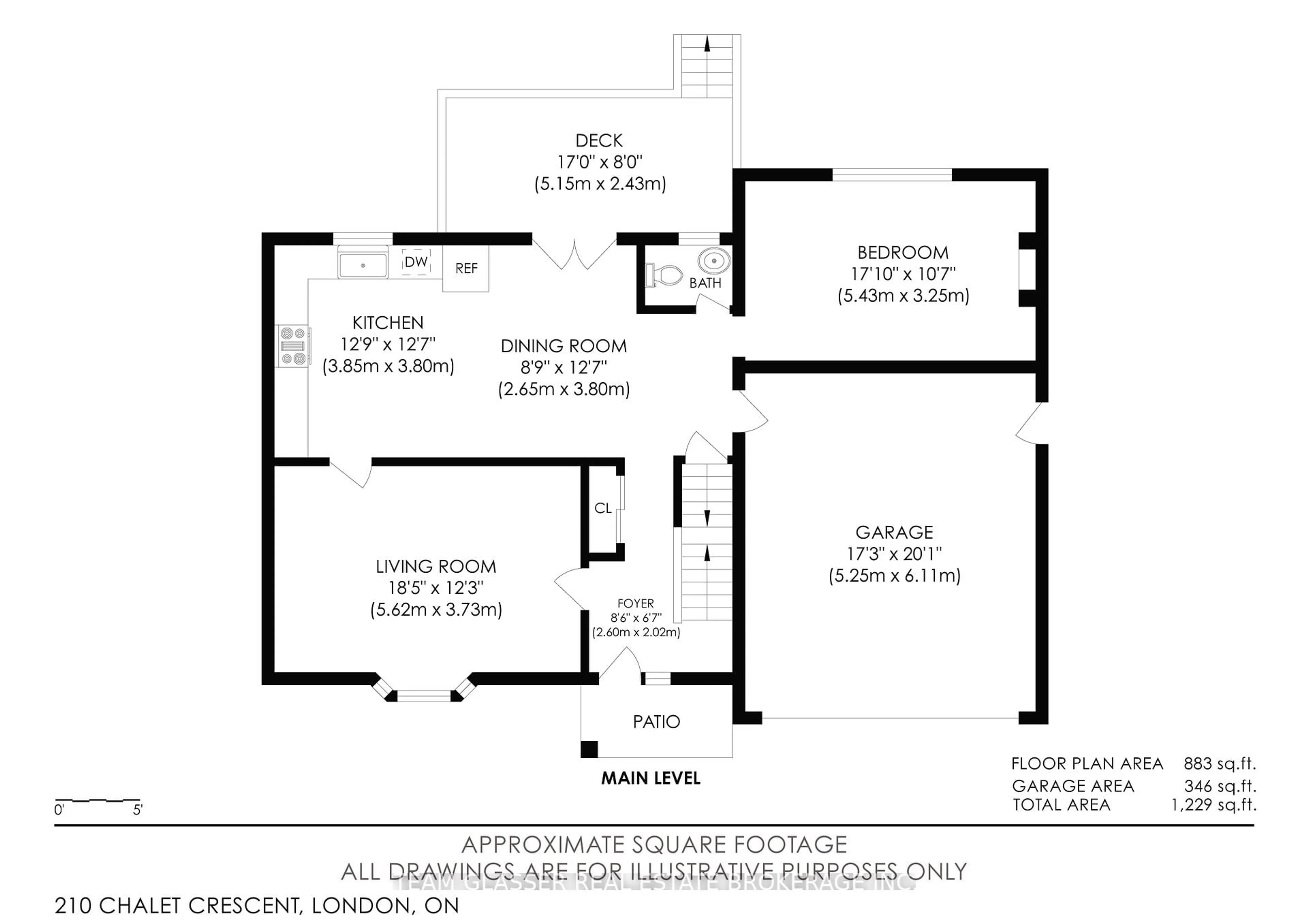 Floor plan for 210 CHALET Cres, London South Ontario N6K 3C6