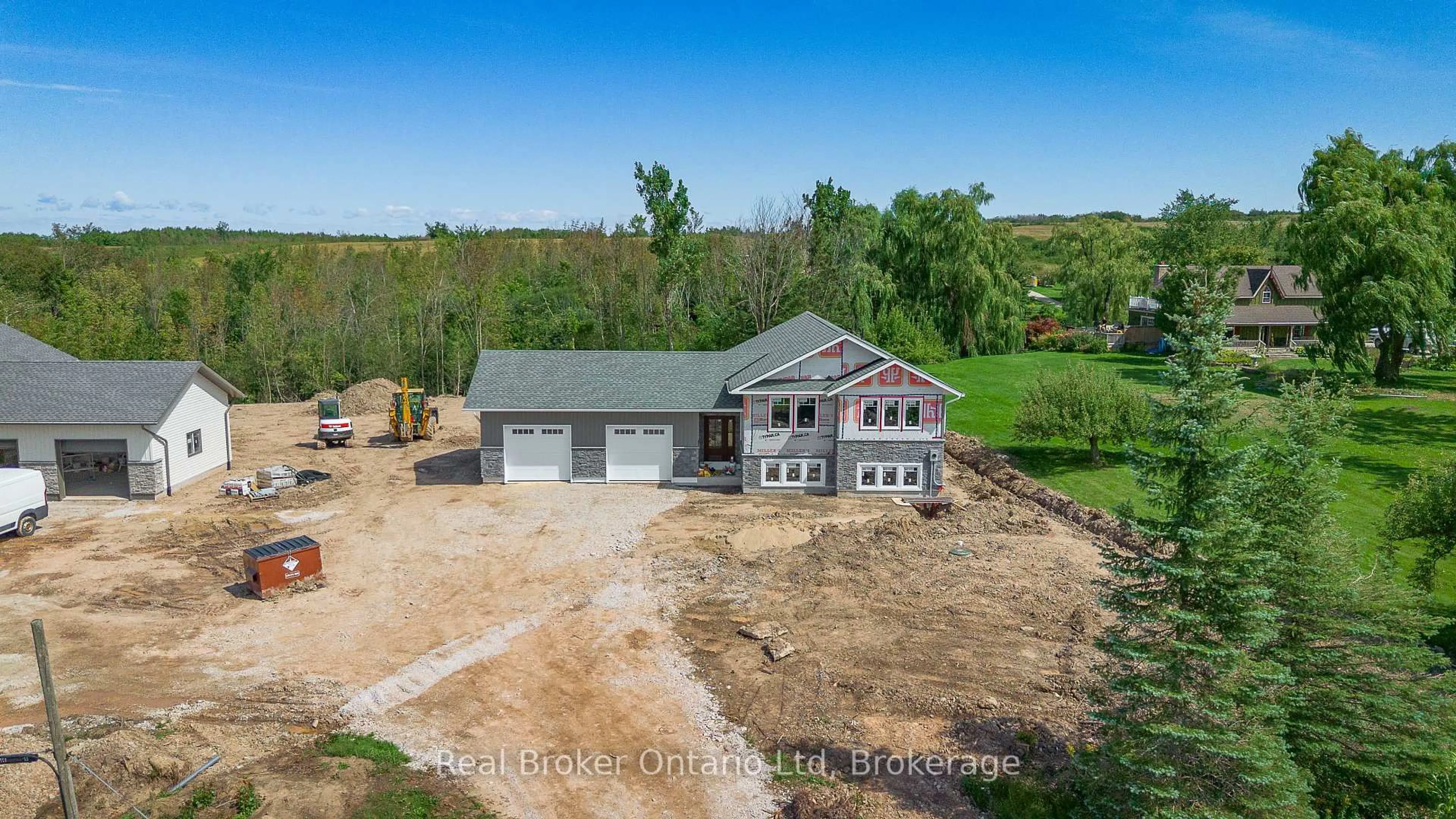 A pic from outside/outdoor area/front of a property/back of a property/a pic from drone, unknown for 317557 3rd Line, Meaford Ontario N4L 1W7