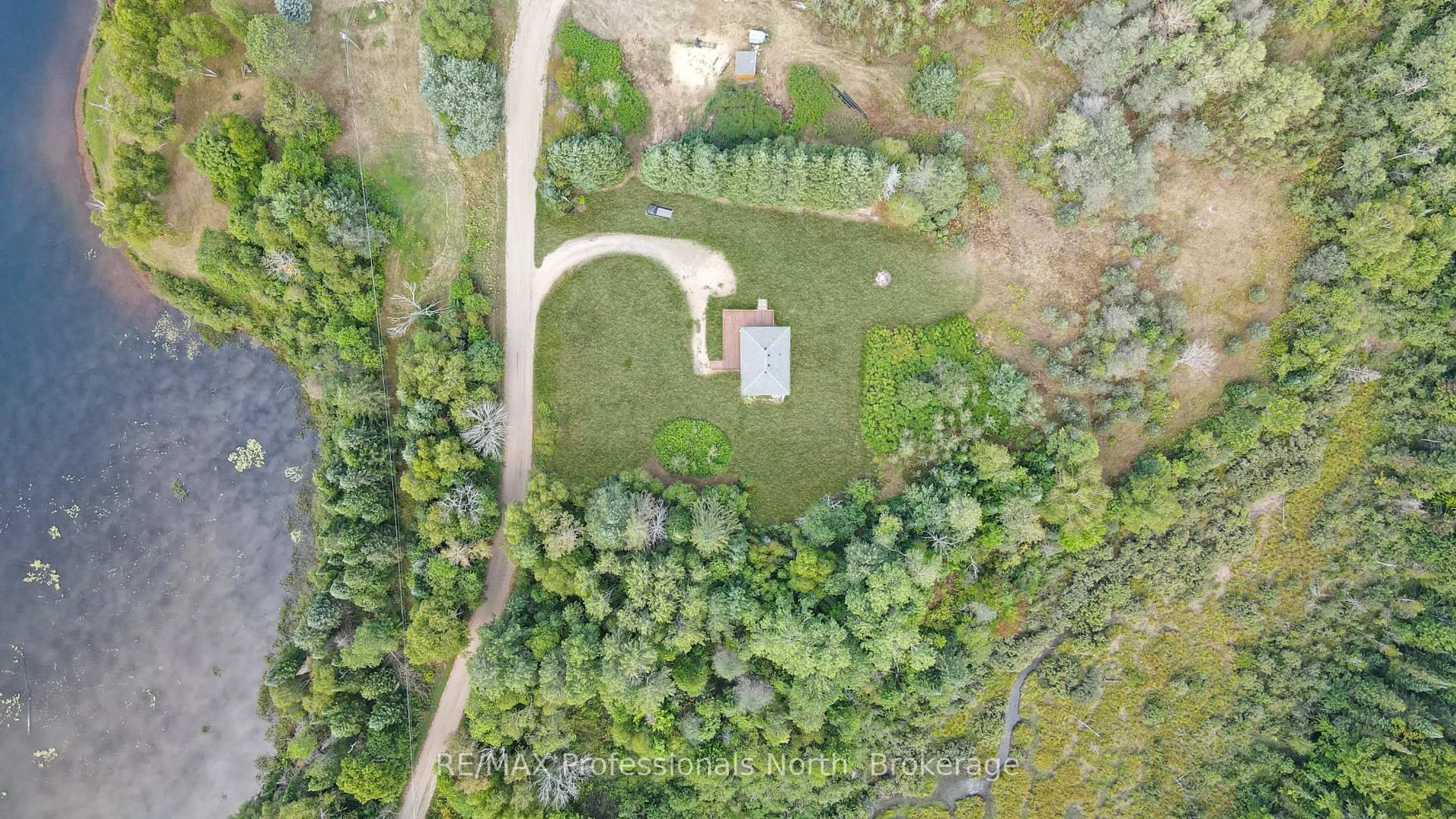 A pic from outside/outdoor area/front of a property/back of a property/a pic from drone, forest/trees view for 1130 Saunders Rd, Highlands East Ontario K0L 3C0