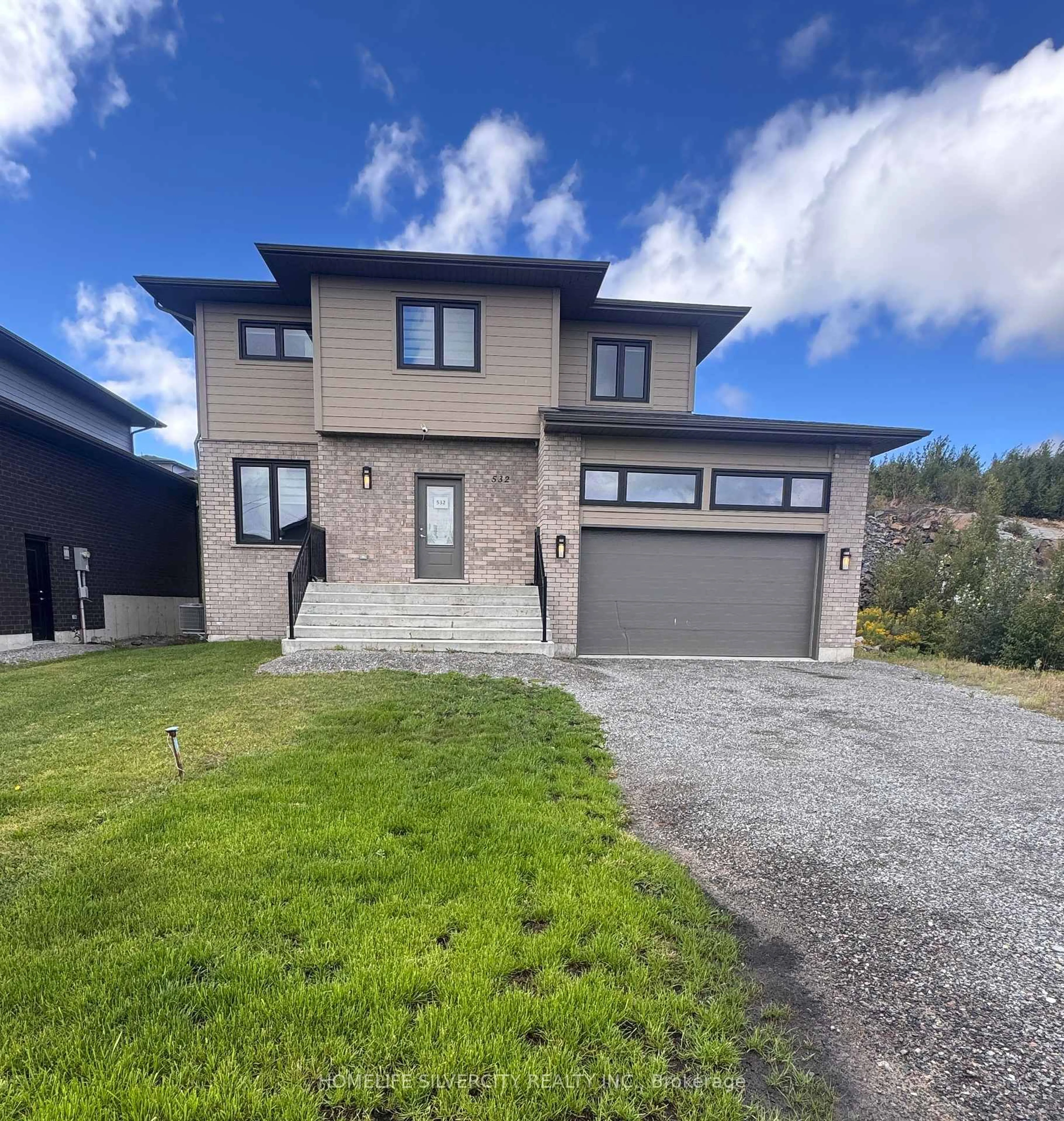 Home with brick exterior material, street for 532 Bonaventure Crt, Greater Sudbury Ontario P3A 0B5
