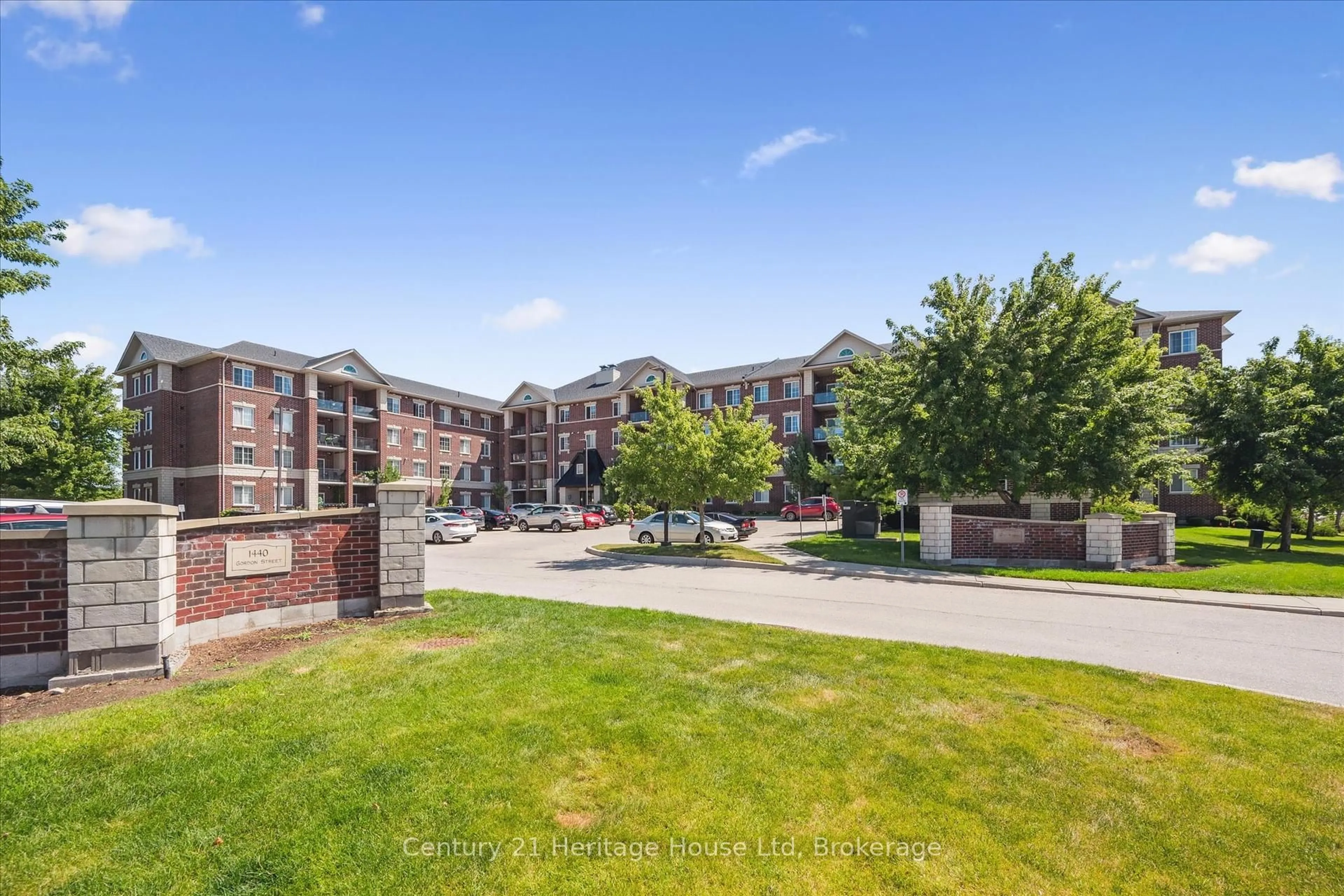 A pic from outside/outdoor area/front of a property/back of a property/a pic from drone, unknown for 1440 Gordon St #404, Guelph Ontario N1L 1C8