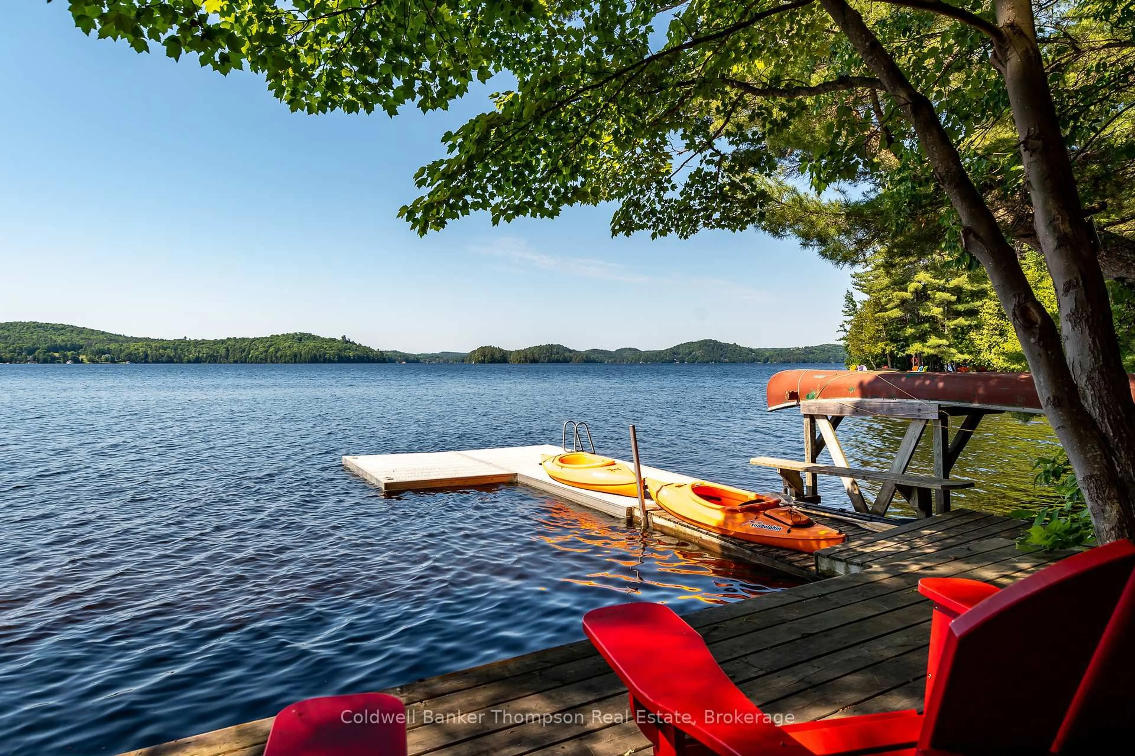 Patio, water/lake/river/ocean view for 148 Golden Pheasant Dr, Huntsville Ontario P1H 1B3