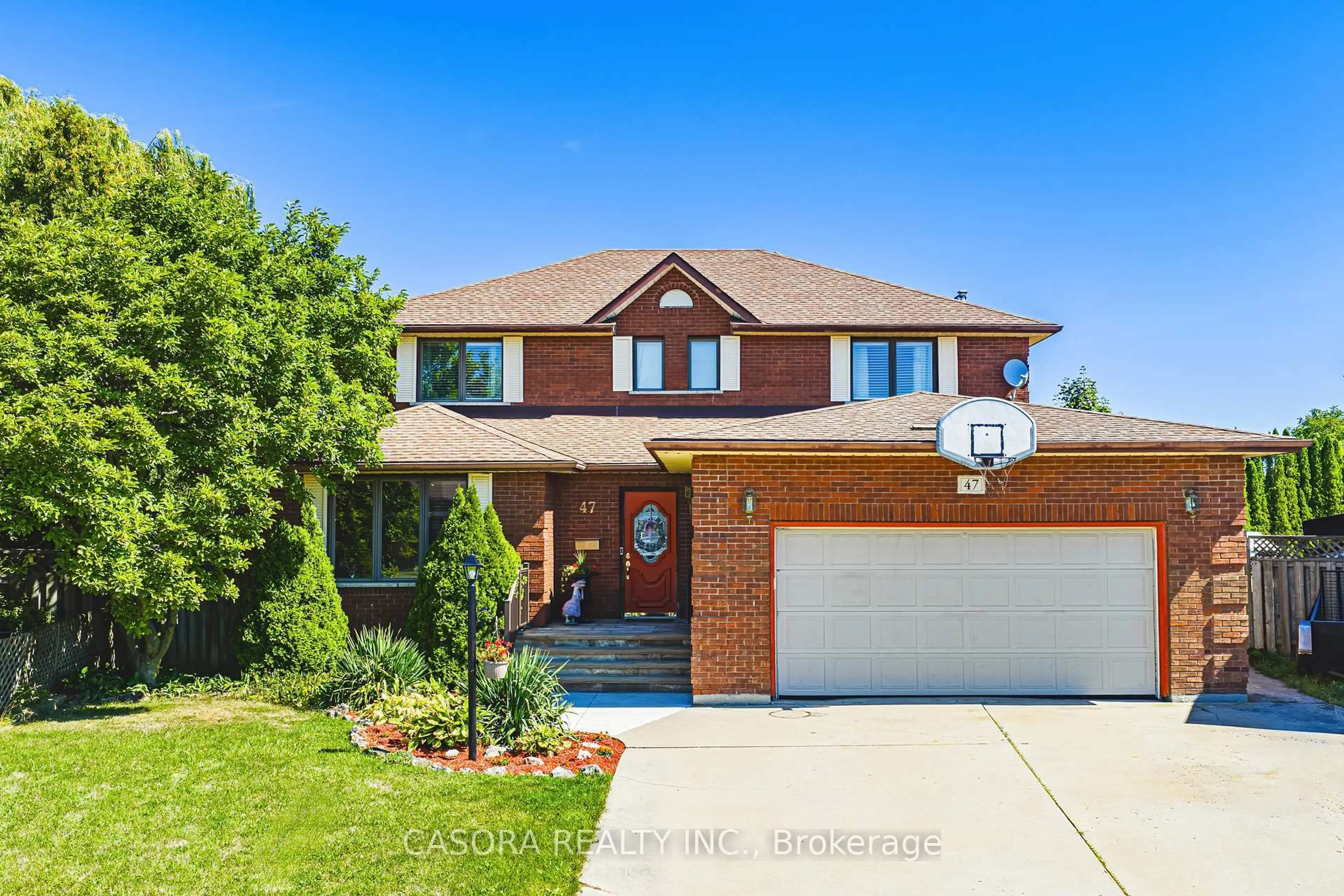 Home with brick exterior material, street for 47 Trenholme Cres, Hamilton Ontario L8W 2L4