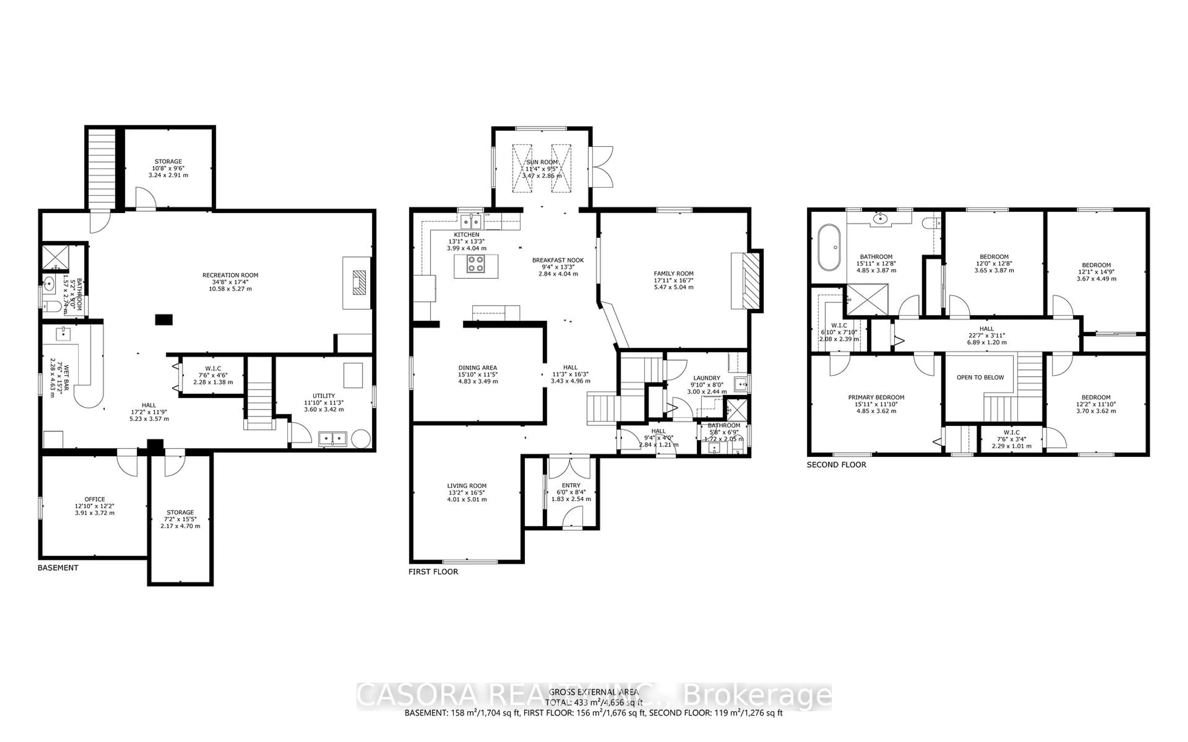 Floor plan for 47 Trenholme Cres, Hamilton Ontario L8W 2L4