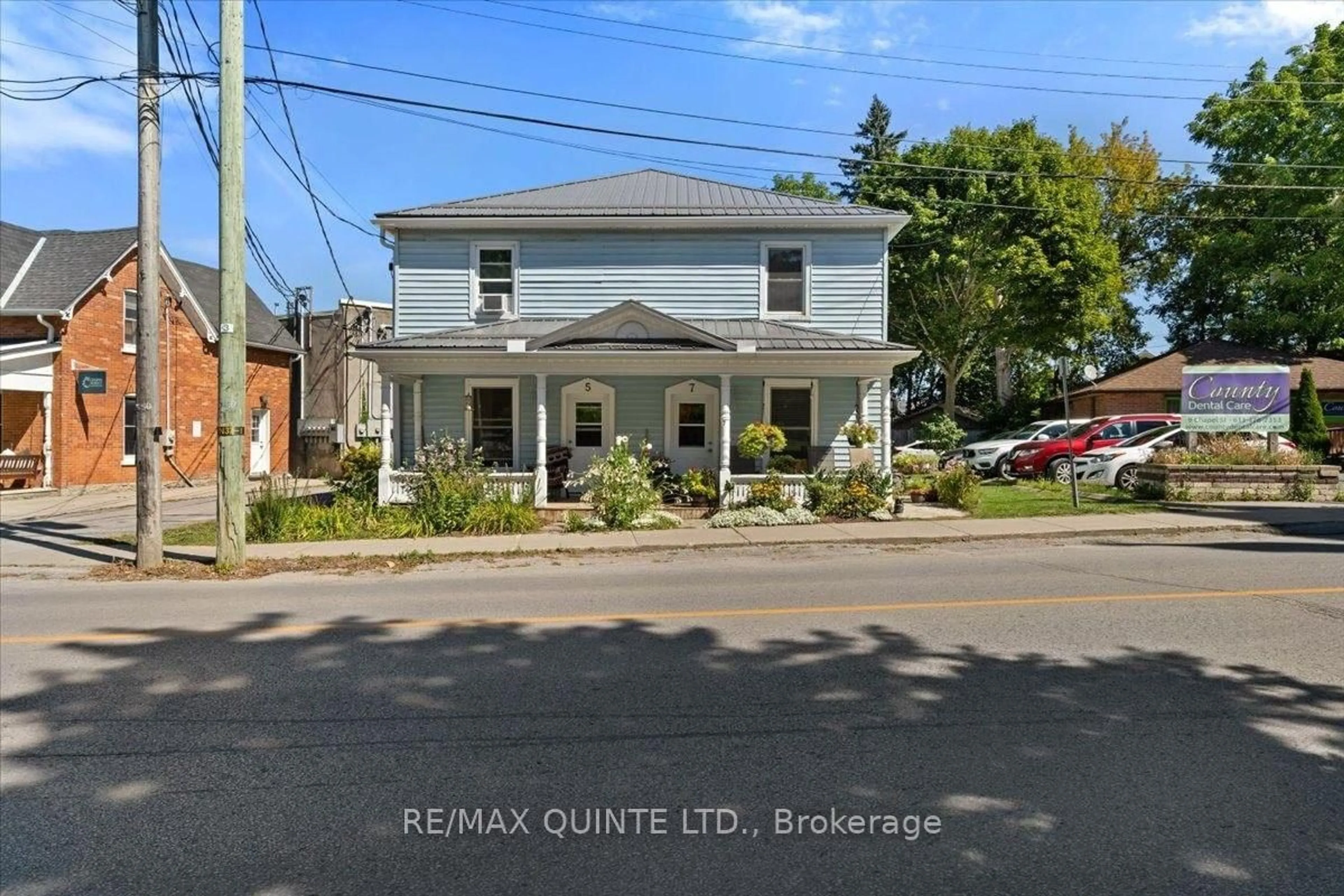 A pic from outside/outdoor area/front of a property/back of a property/a pic from drone, street for 5-7 Chapel St, Prince Edward County Ontario K0K 2T0