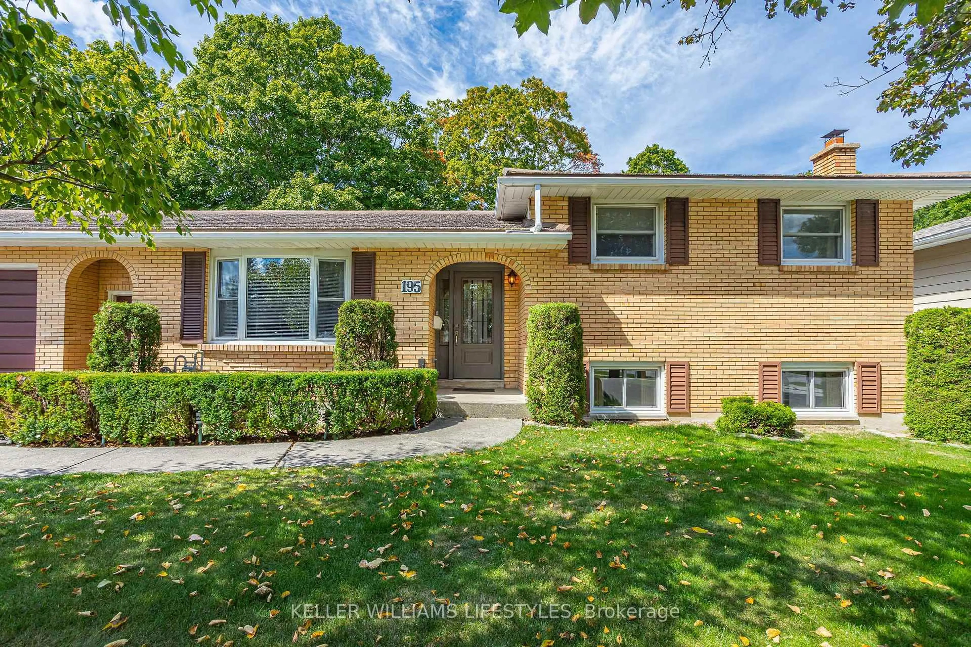 Home with brick exterior material, street for 195 Queen St, North Middlesex Ontario N0M 1A0