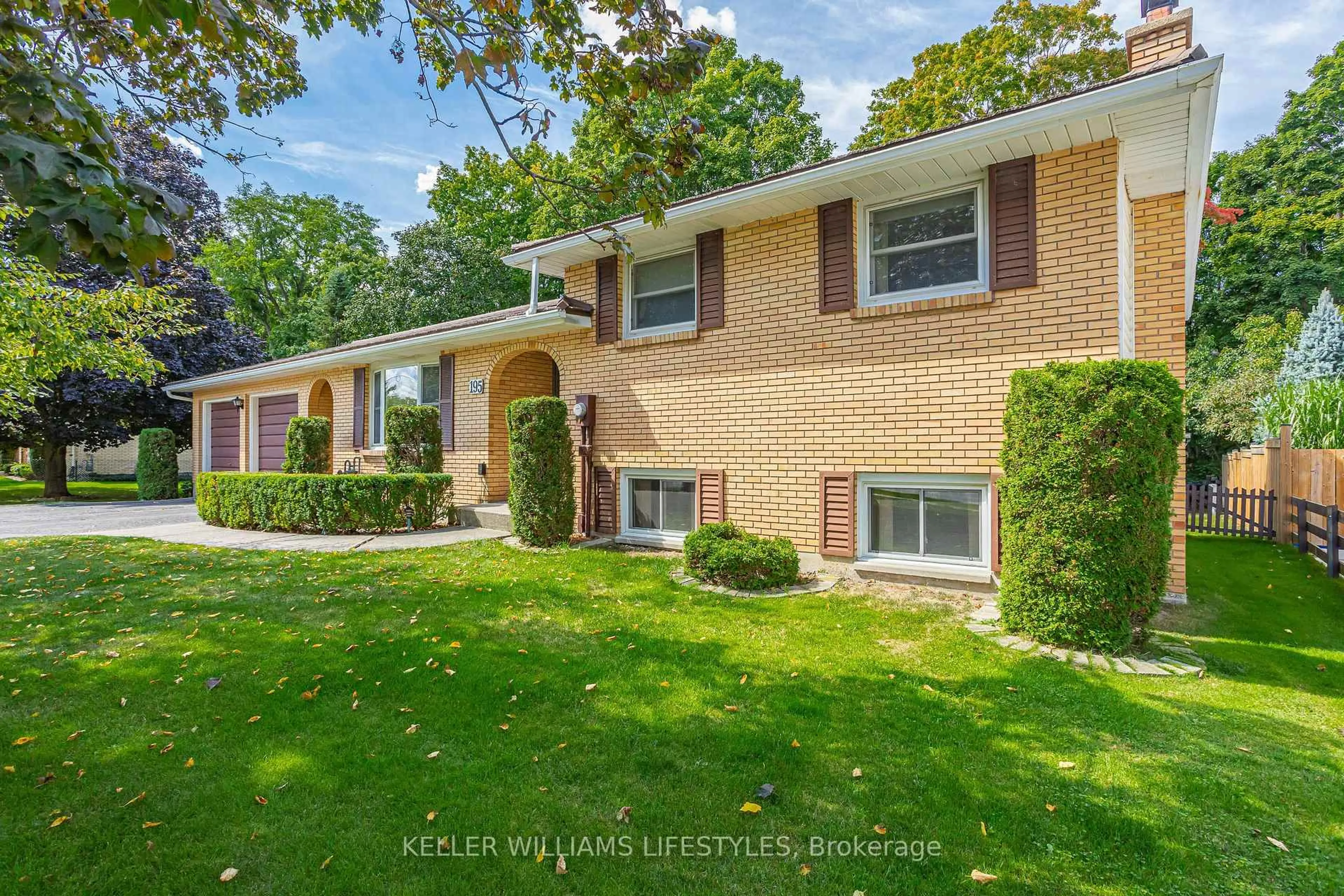 Home with brick exterior material, street for 195 Queen St, North Middlesex Ontario N0M 1A0