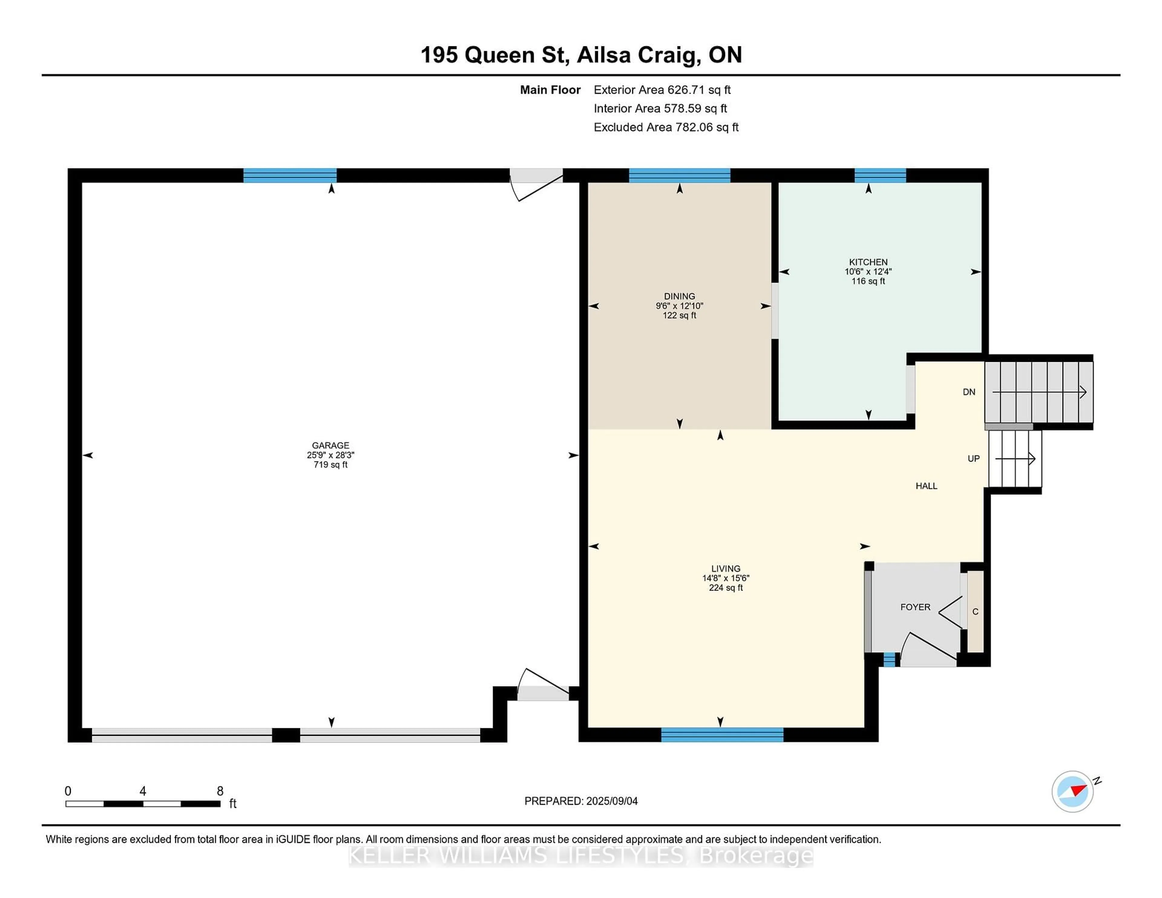 Floor plan for 195 Queen St, North Middlesex Ontario N0M 1A0