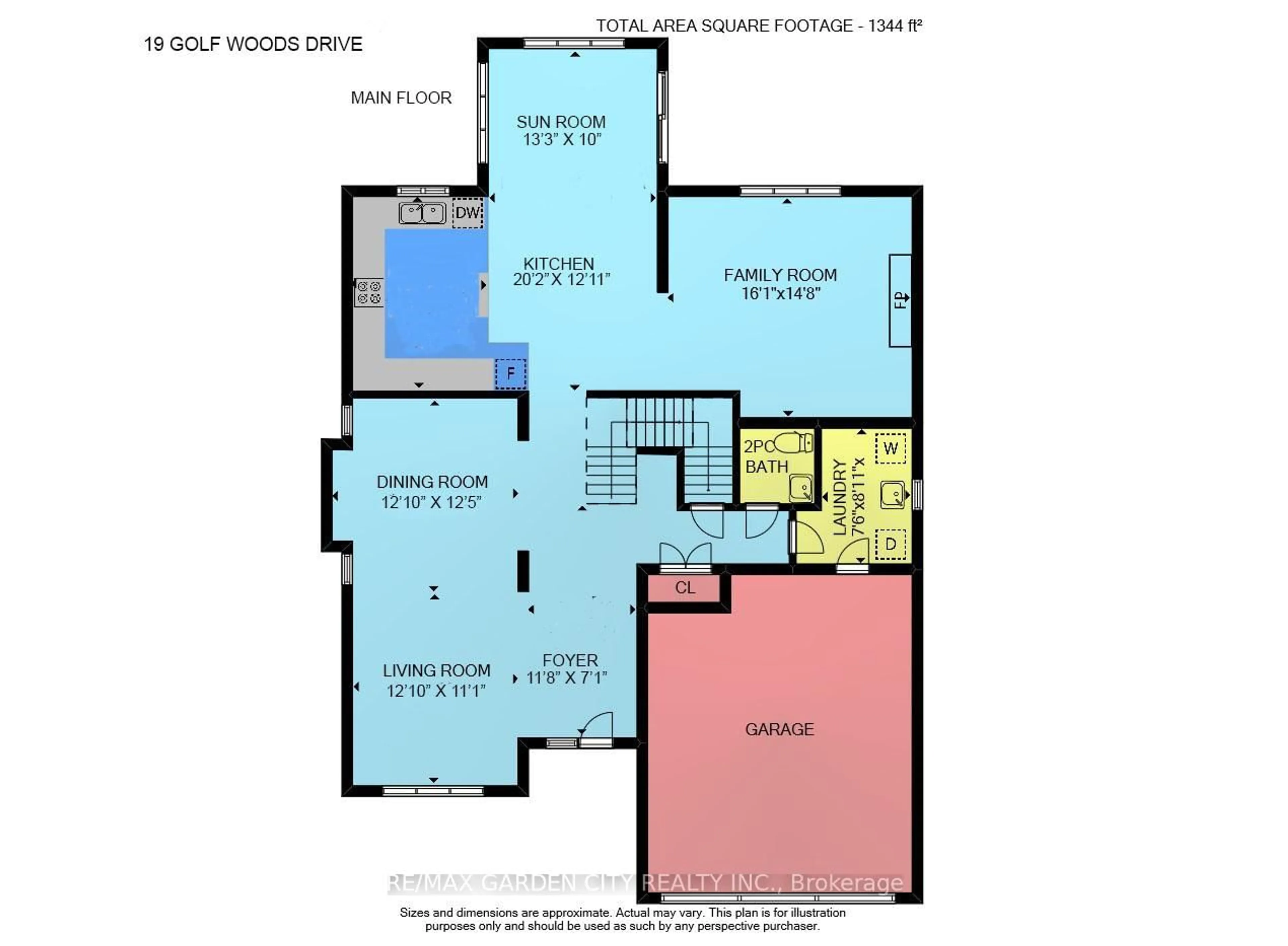 Floor plan for 19 Golf Woods Dr, Grimsby Ontario L3M 5P5