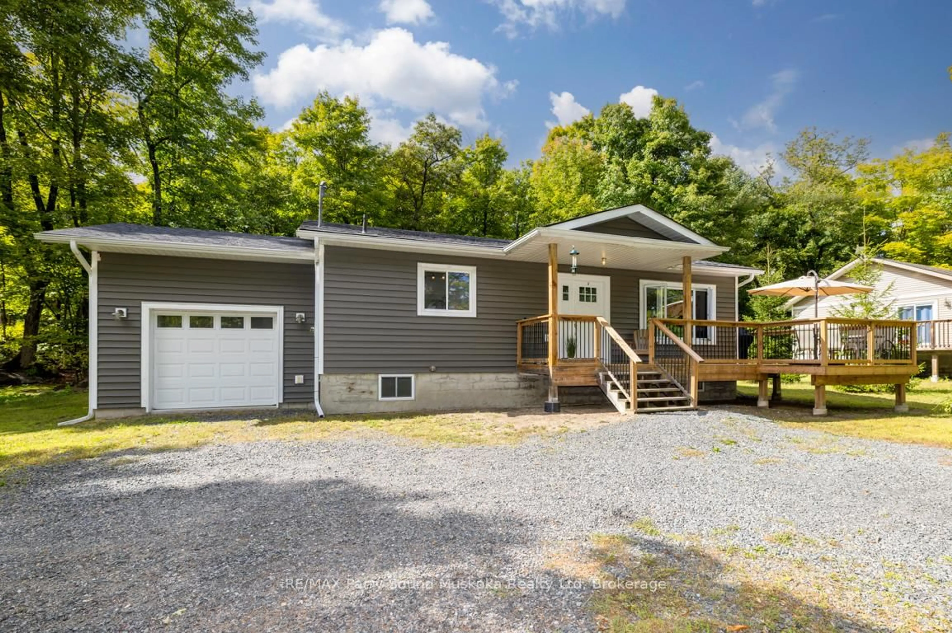 Home with vinyl exterior material, street for 12 Beaver Tr, McDougall Ontario P2A 2W8