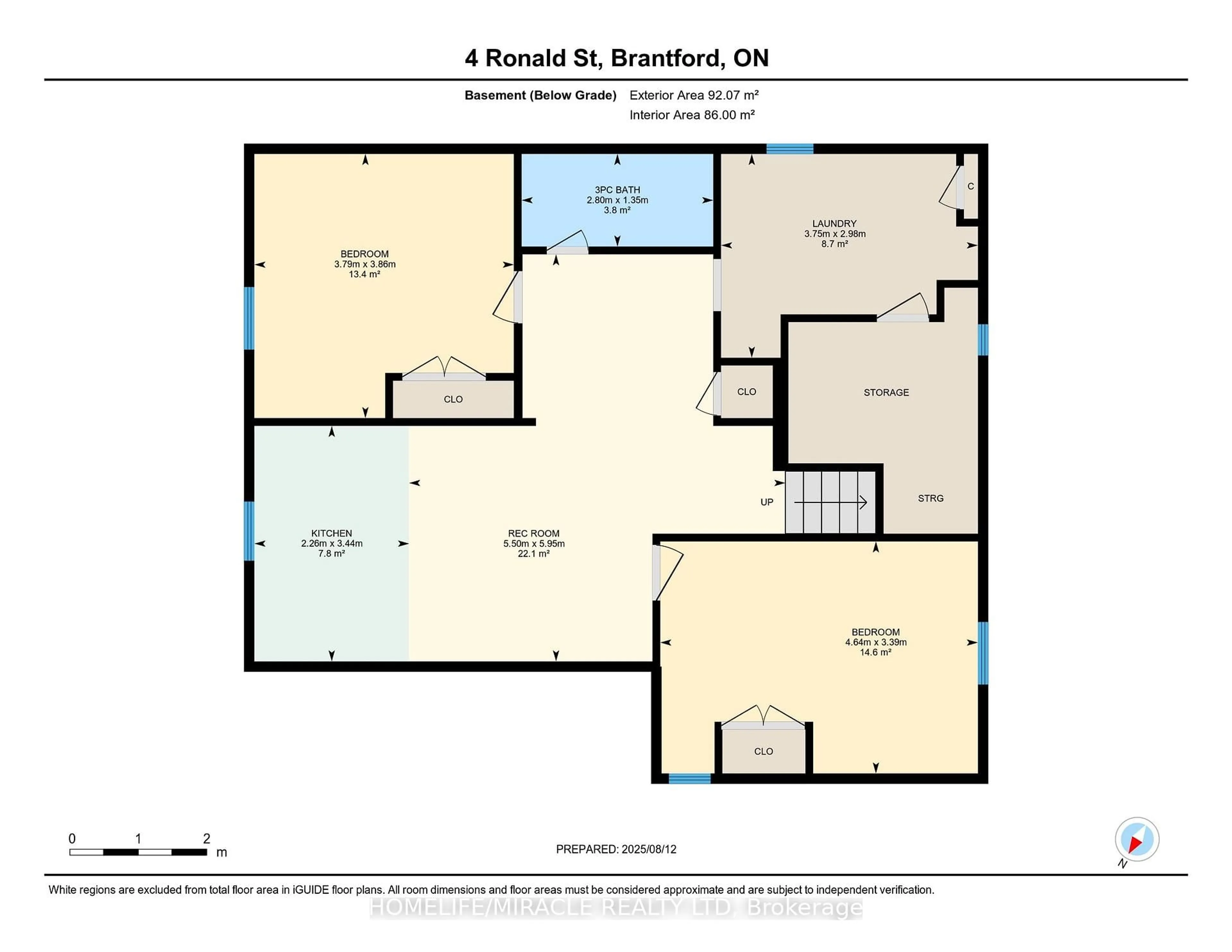 Floor plan for 4 Ronald St, Brantford Ontario N3R 3C4