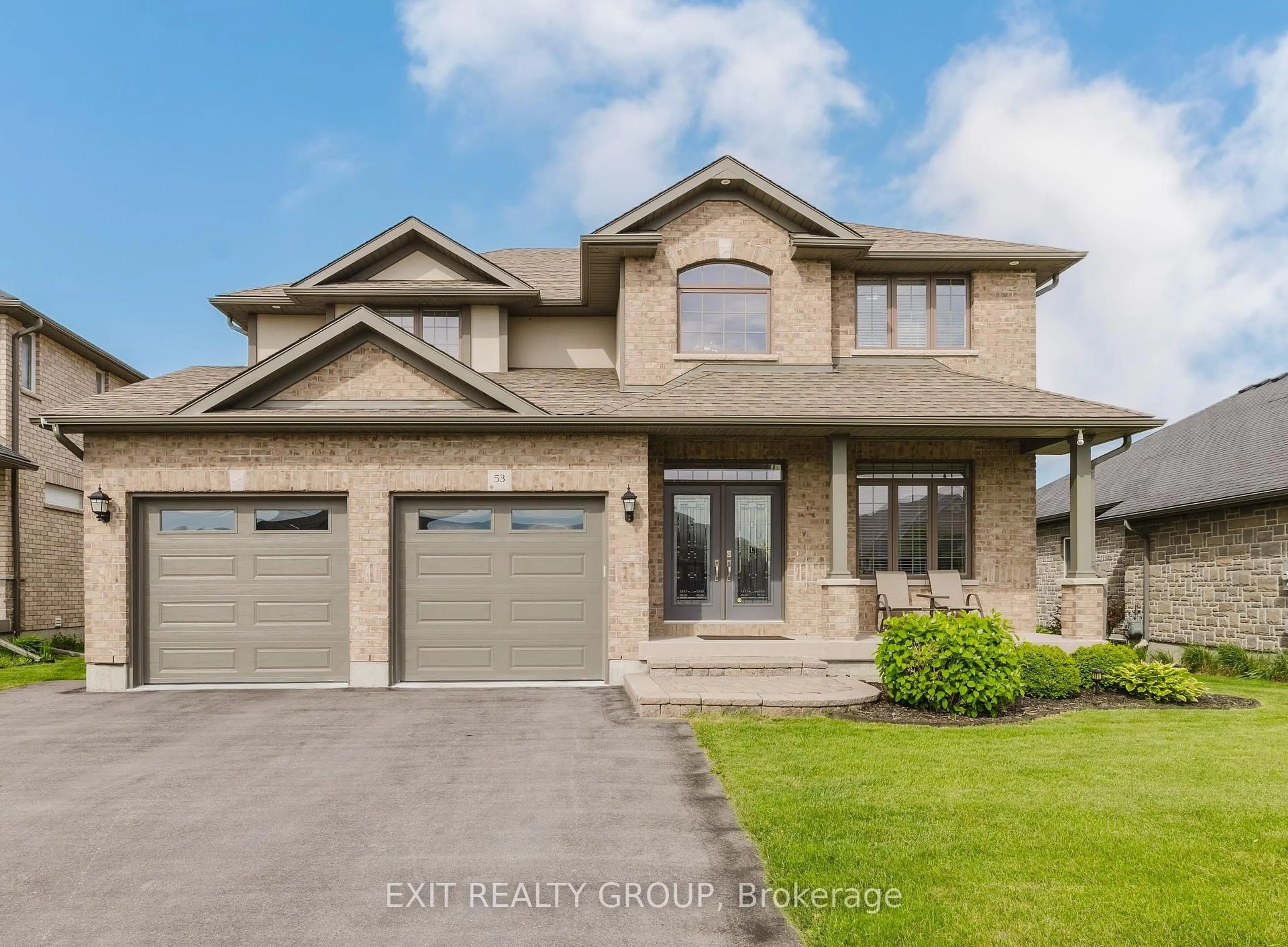 Home with brick exterior material, street for 53 Hampton Ridge Dr, Belleville Ontario K8N 0E6