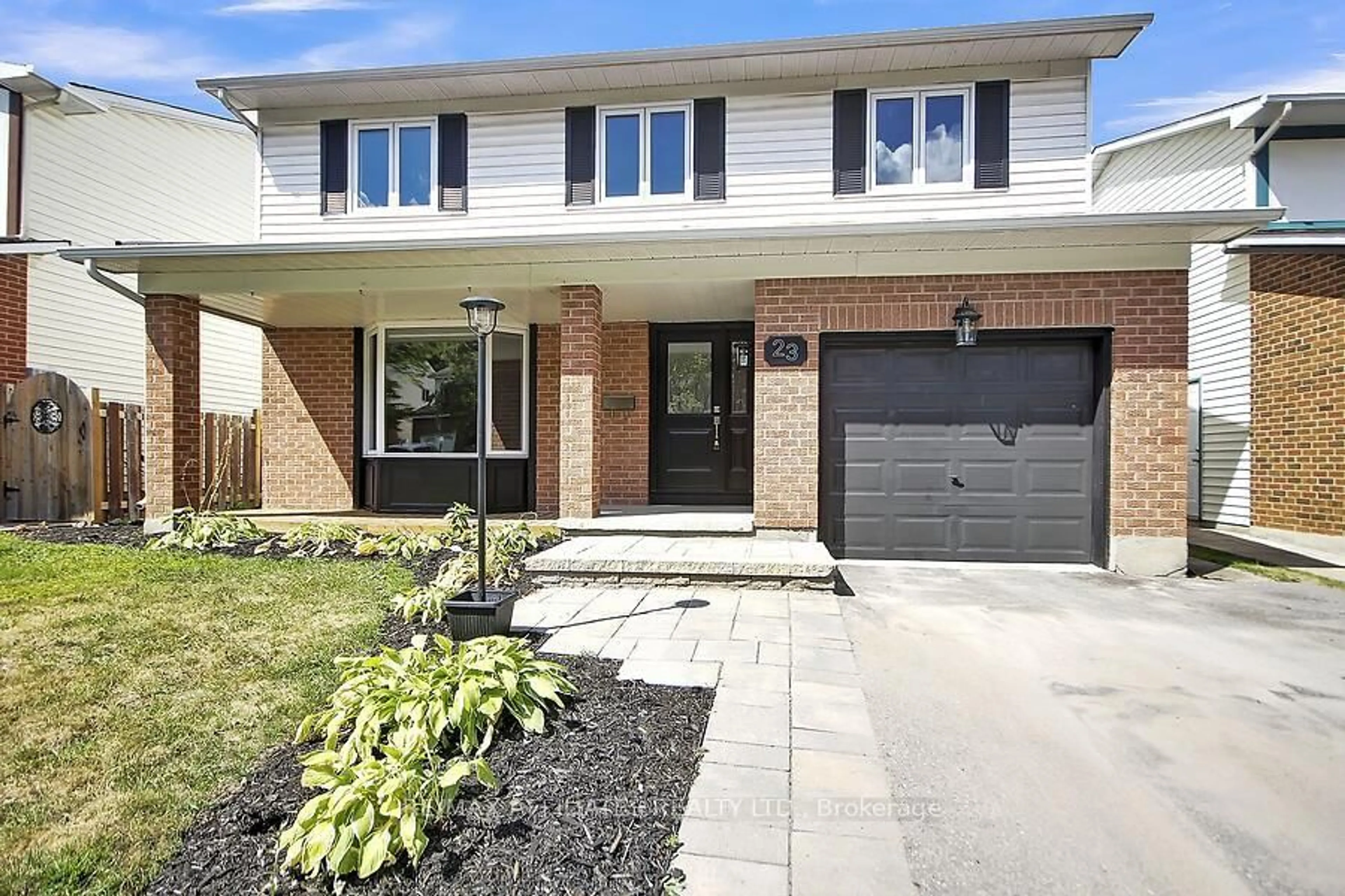 Home with brick exterior material, street for 23 Tamblyn Cres, Kanata Ontario K2L 3A5