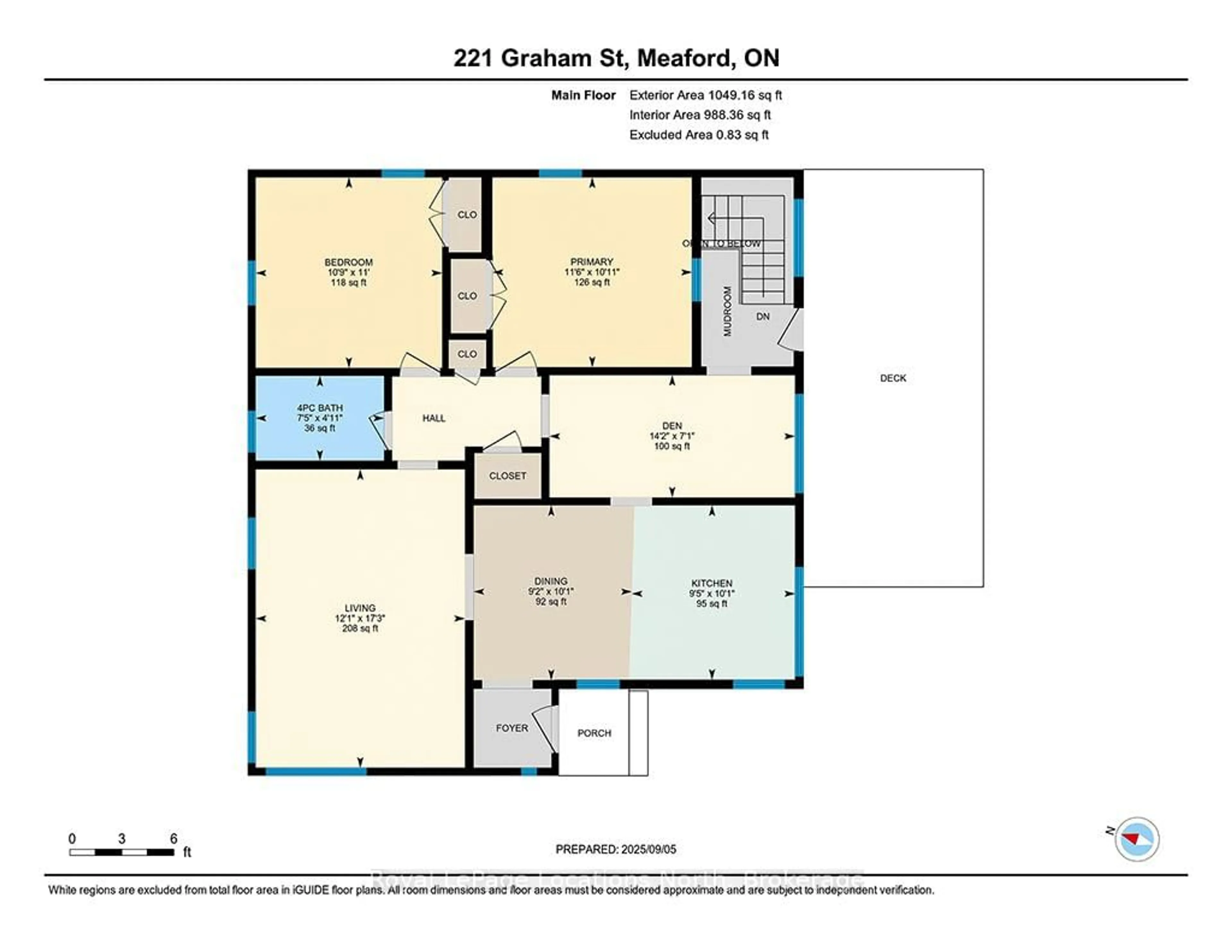 Floor plan for 221 Graham St, Meaford Ontario N4L 1A9