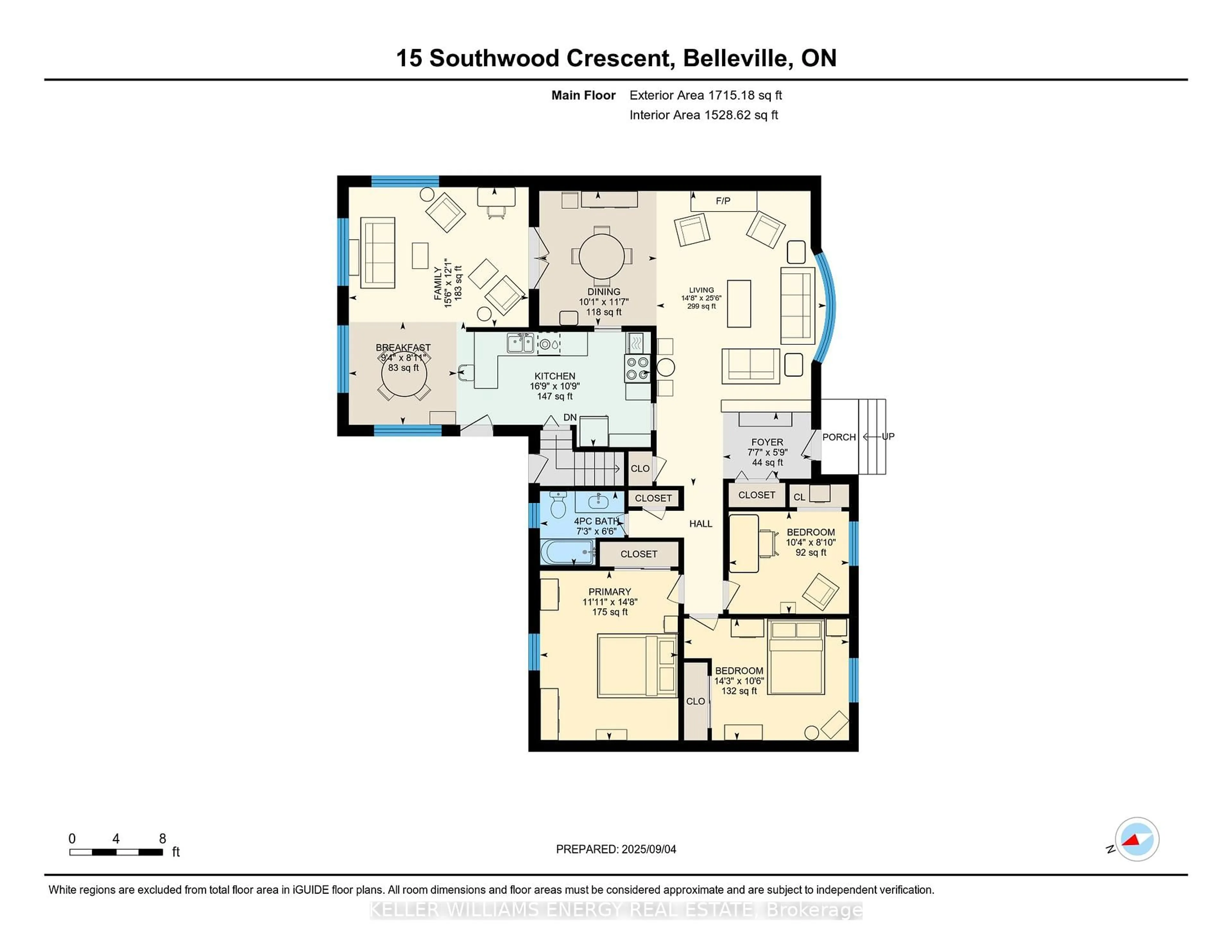 Floor plan for 15 Southwood Cres, Belleville Ontario K8N 1X4