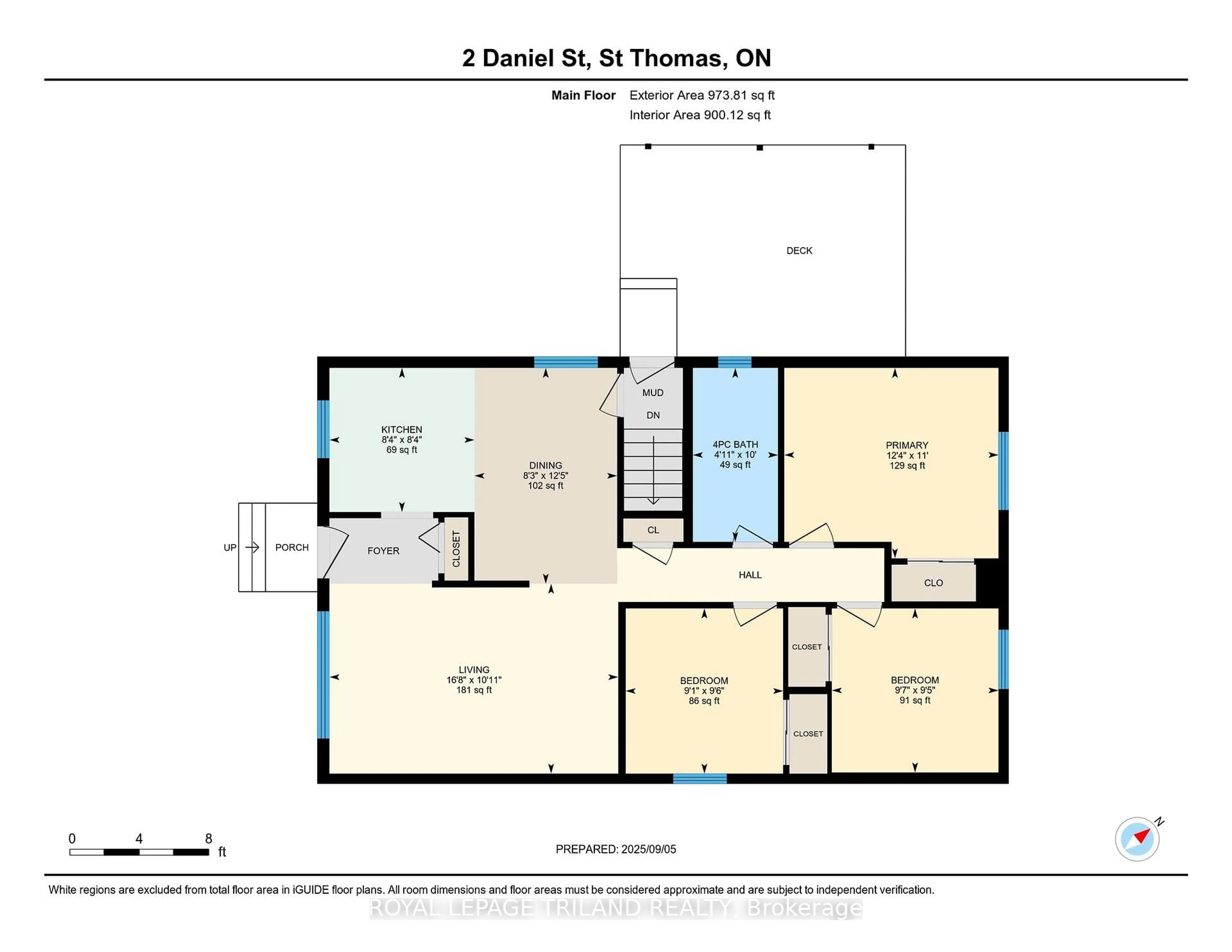 Floor plan for 2 Daniel St, St. Thomas Ontario N5P 2A6