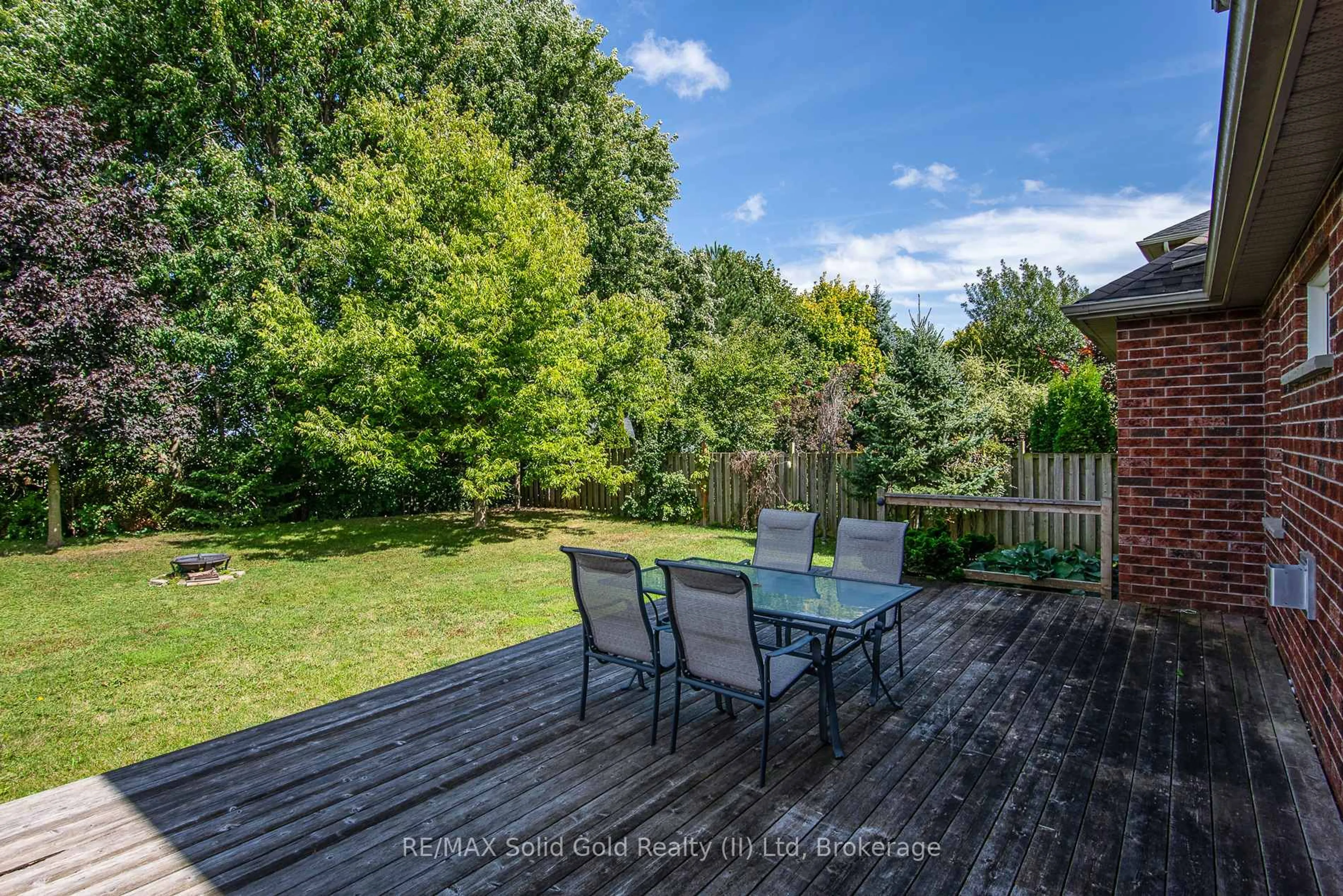Patio, forest/trees view for 242 Laschinger Blvd, Wilmot Ontario N3A 4R4