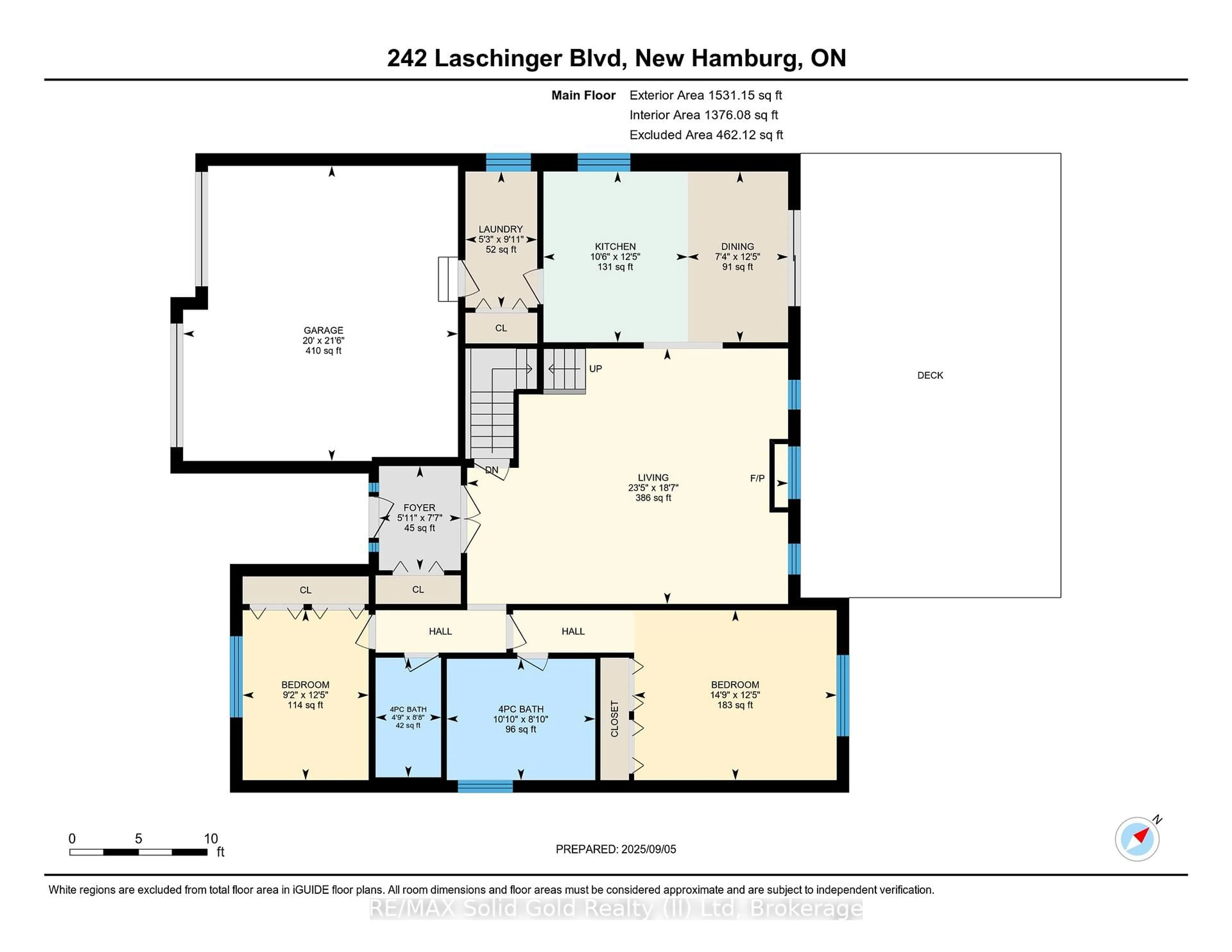 Floor plan for 242 Laschinger Blvd, Wilmot Ontario N3A 4R4