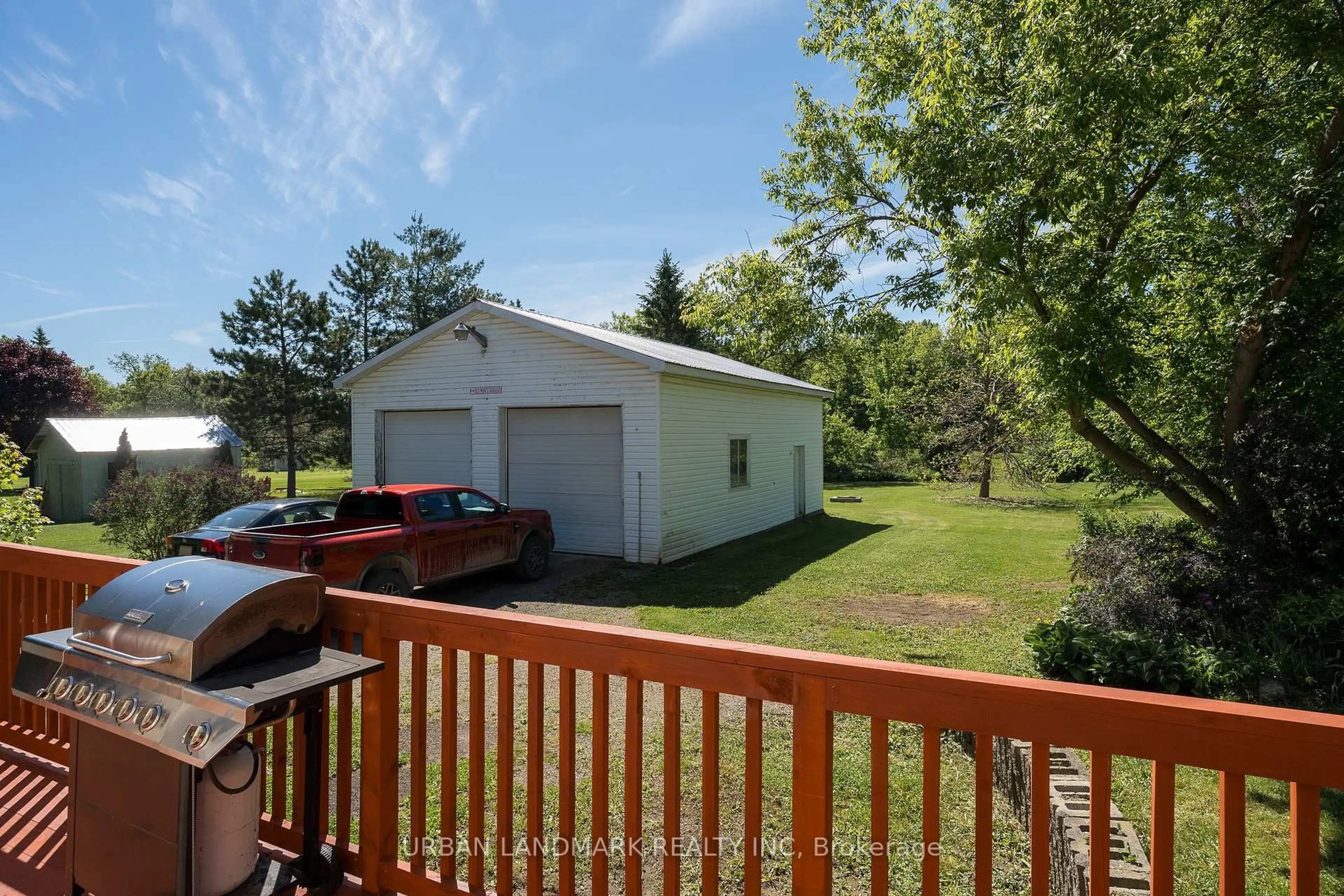 A pic from outside/outdoor area/front of a property/back of a property/a pic from drone, water/lake/river/ocean view for 225 St Lawrence St, Madoc Ontario K0K 2K0