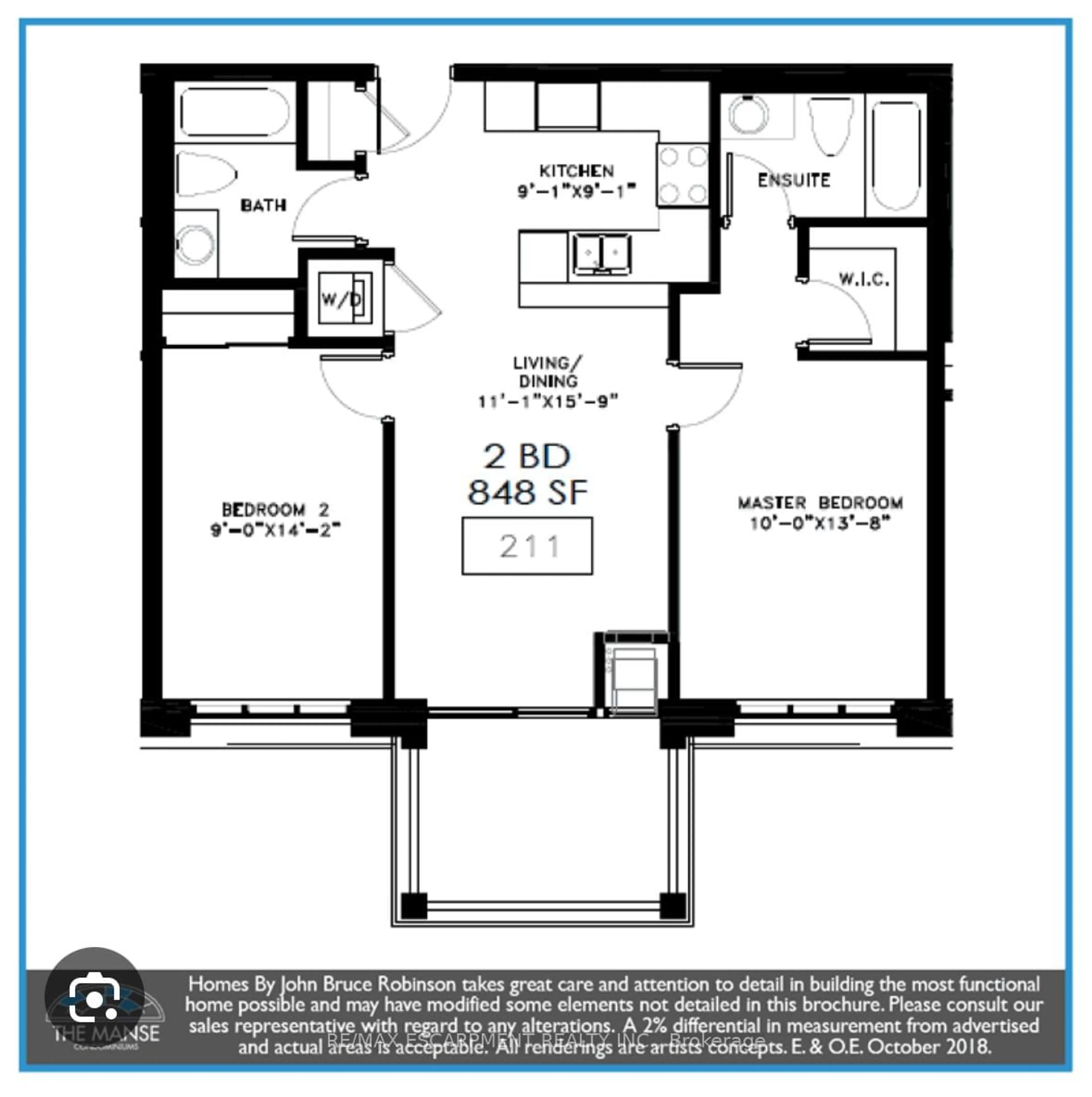 Floor plan for 2605 BINBROOK Rd #211, Hamilton Ontario L0R 1C0