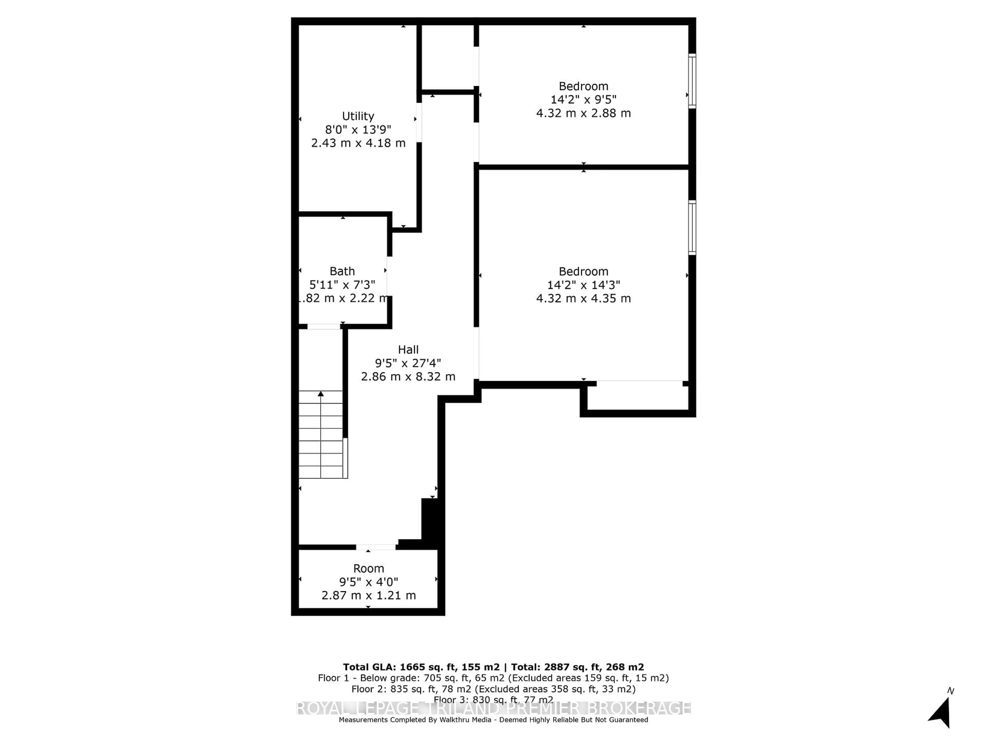 Floor plan for 852 Crestview Cres, London South Ontario N6K 4W9