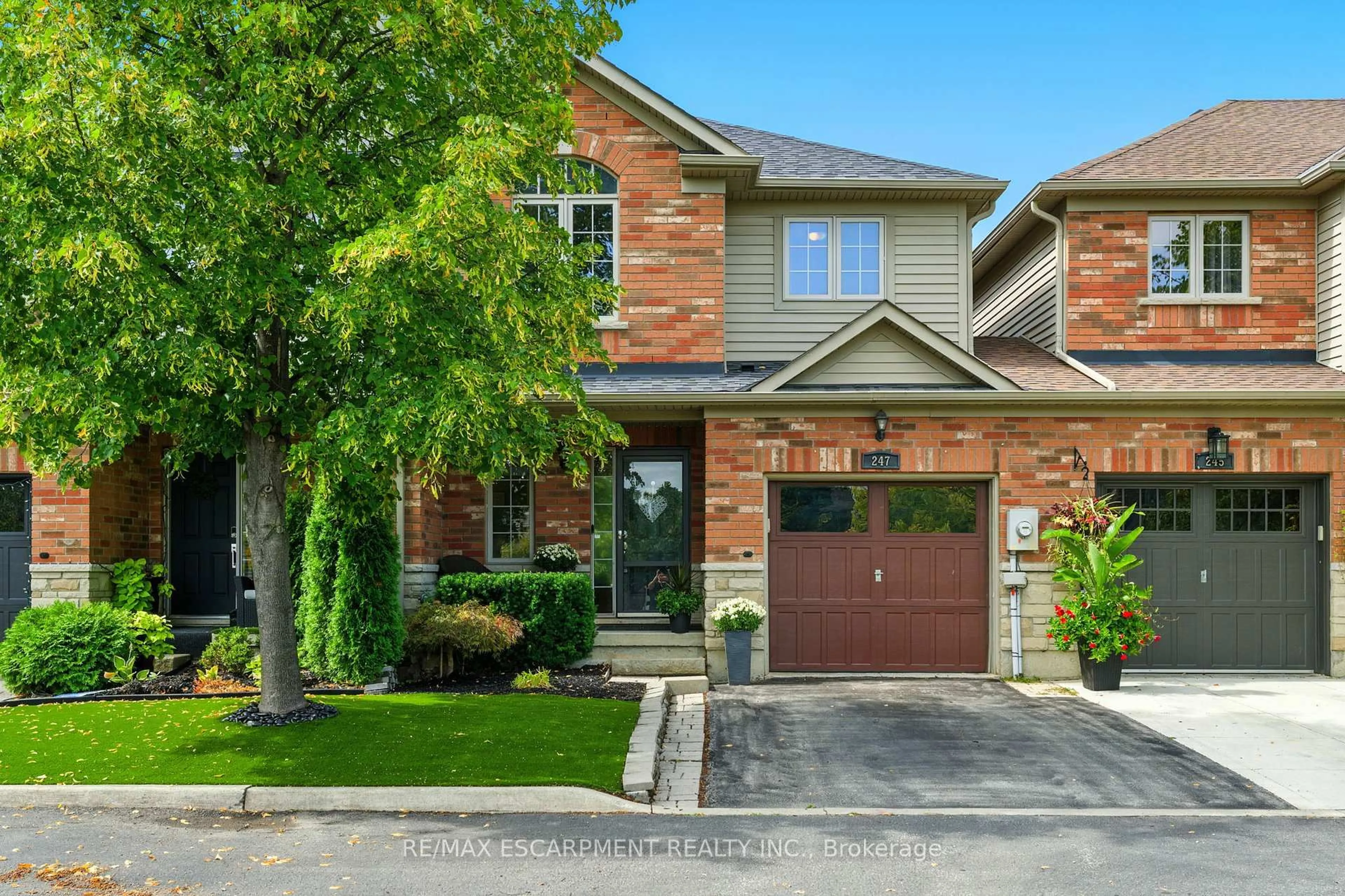 Home with brick exterior material, street for 247 Fall Fair Way, Hamilton Ontario L0R 1C0