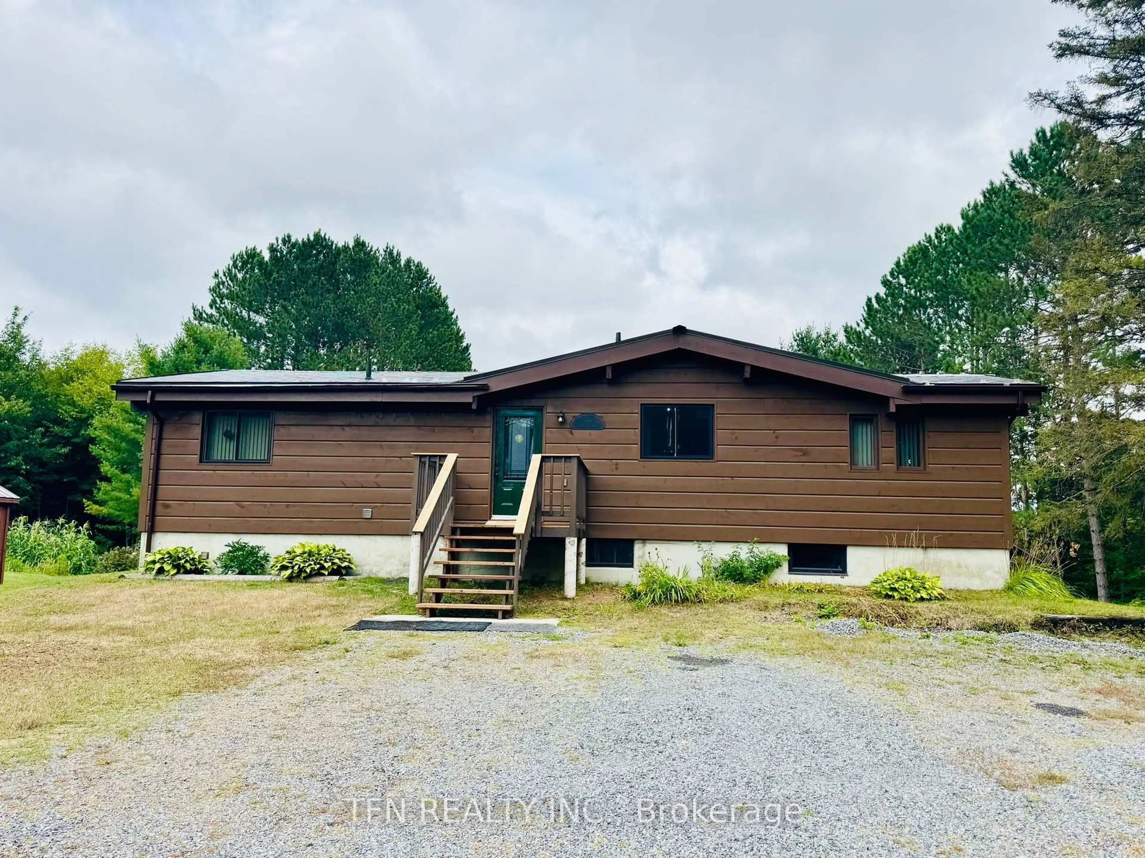 A pic from outside/outdoor area/front of a property/back of a property/a pic from drone, building for 110 Machar Strong Boundary Rd, Machar Ontario P0A 1X0