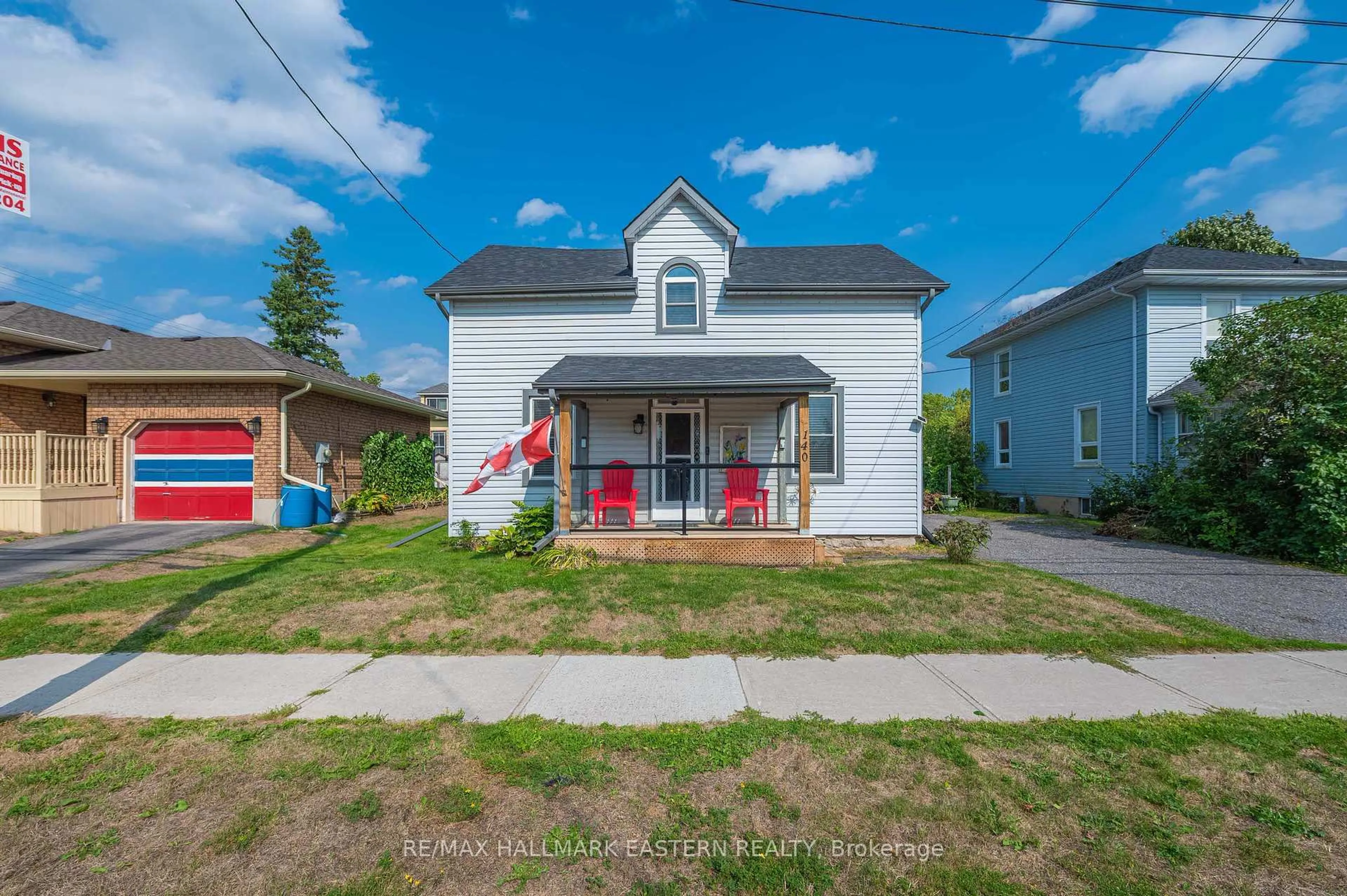 A pic from outside/outdoor area/front of a property/back of a property/a pic from drone, street for 140 Concession St, Selwyn Ontario K0L 2H0